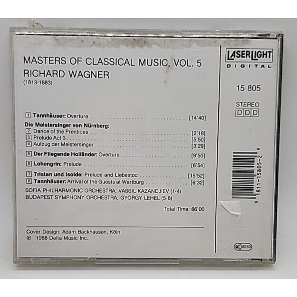 Masters of Classical Music by R. Wagner (CD, 1990)