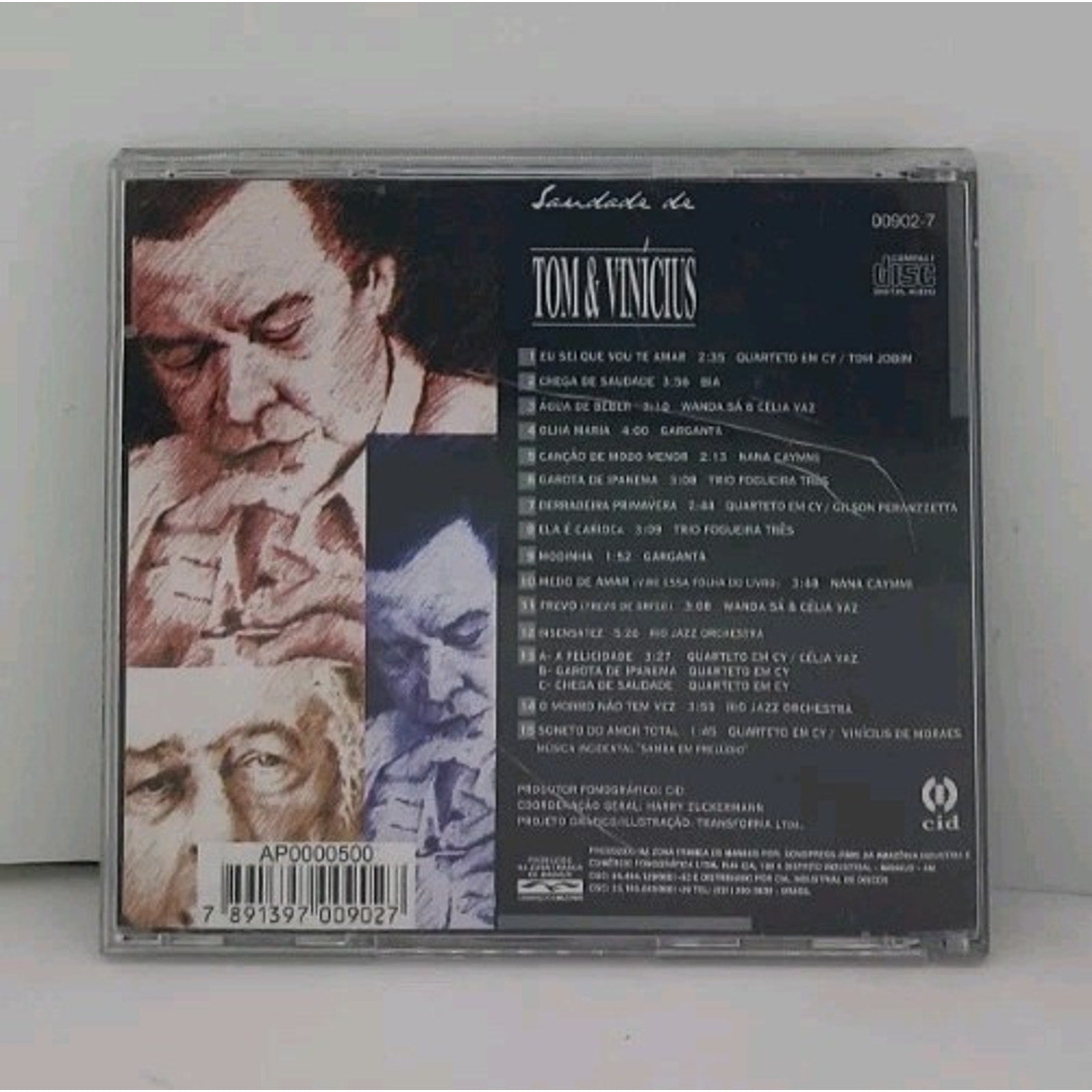 Tom & Vinicius - Saudade (CD, Cid Import, AM) Jobim, BIA, Garganta