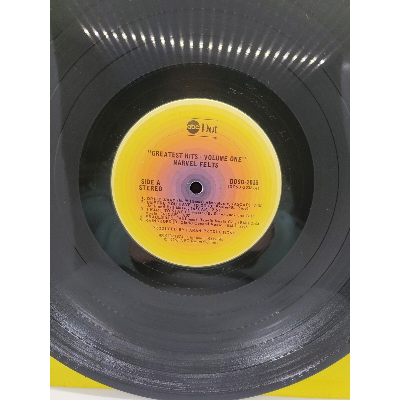 Narvel Felts Greatest Hits Vol 1 (Record)