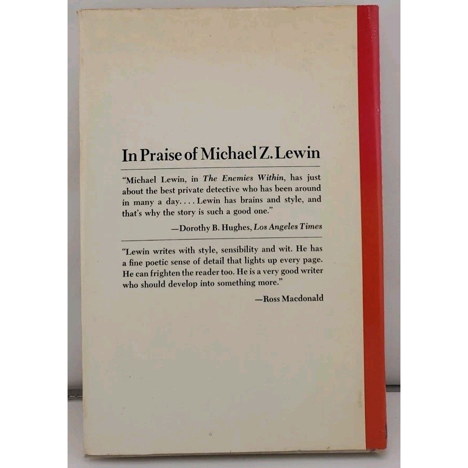 The Silent Salesman Michael Z. Lewin Hardcover Book