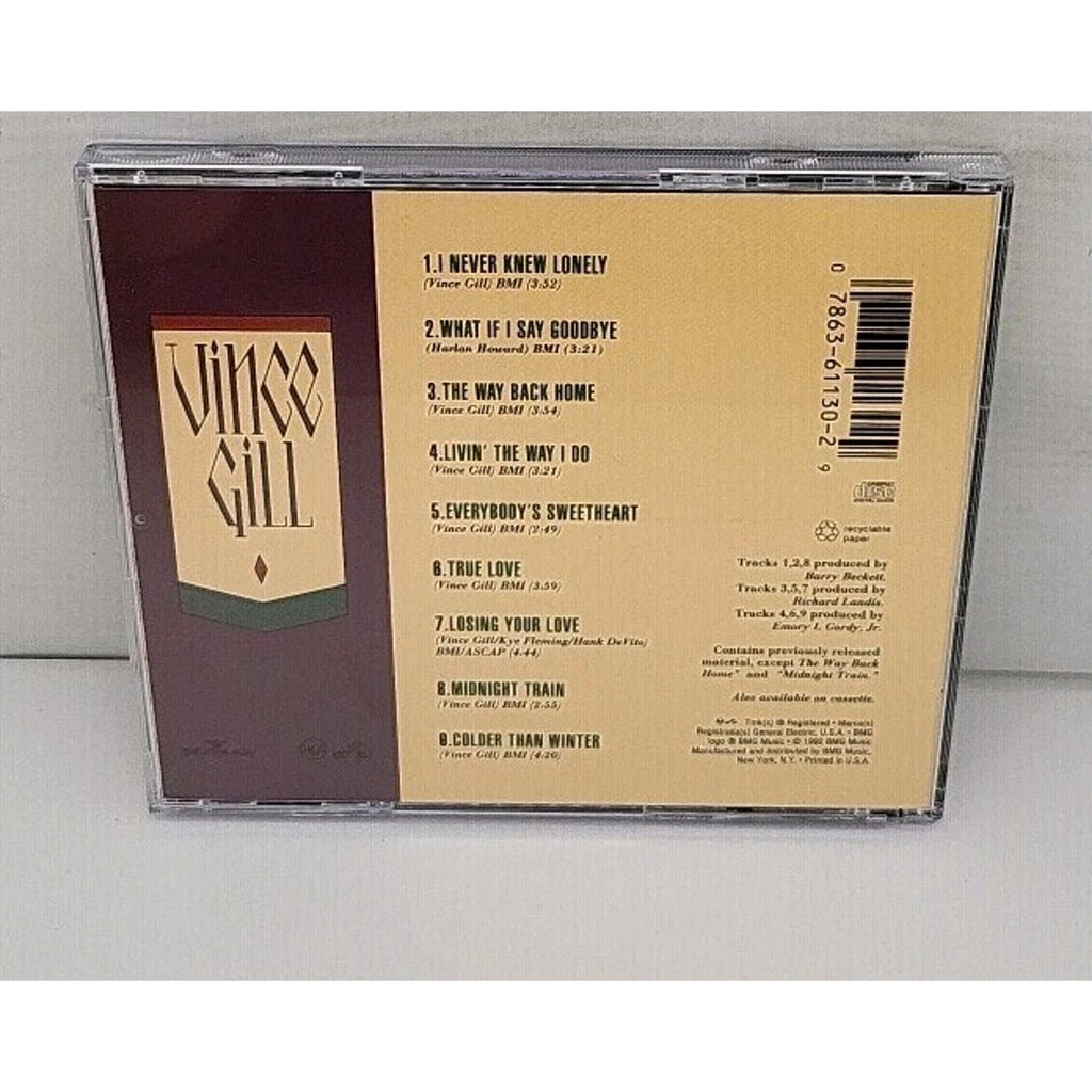 I Never Knew Lonely by Vince Gill (CD, 1992)