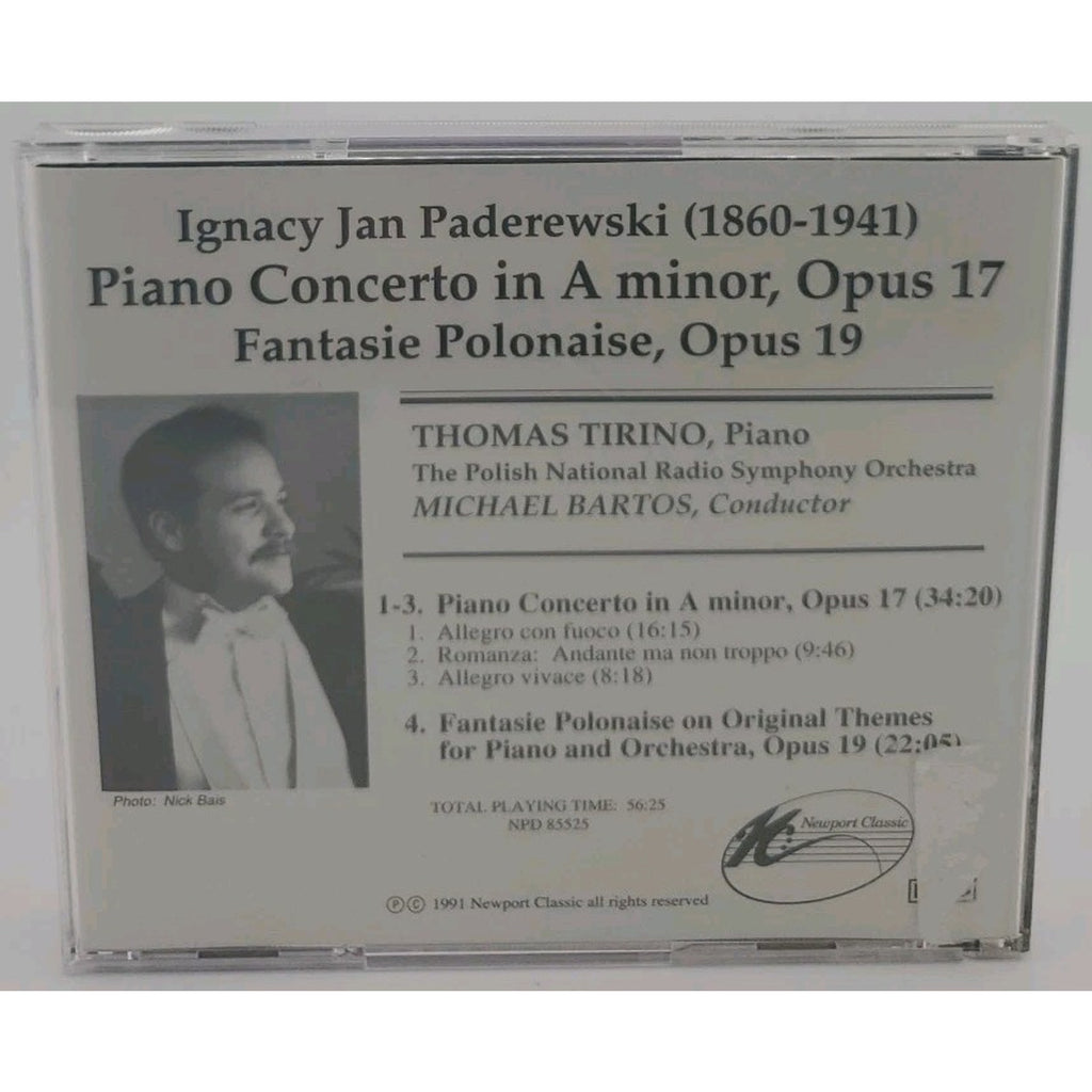 Paderewski : Piano Concerto In A Minor, Op. 17 • Fantasie Polonaise, Op. 19 (CD)