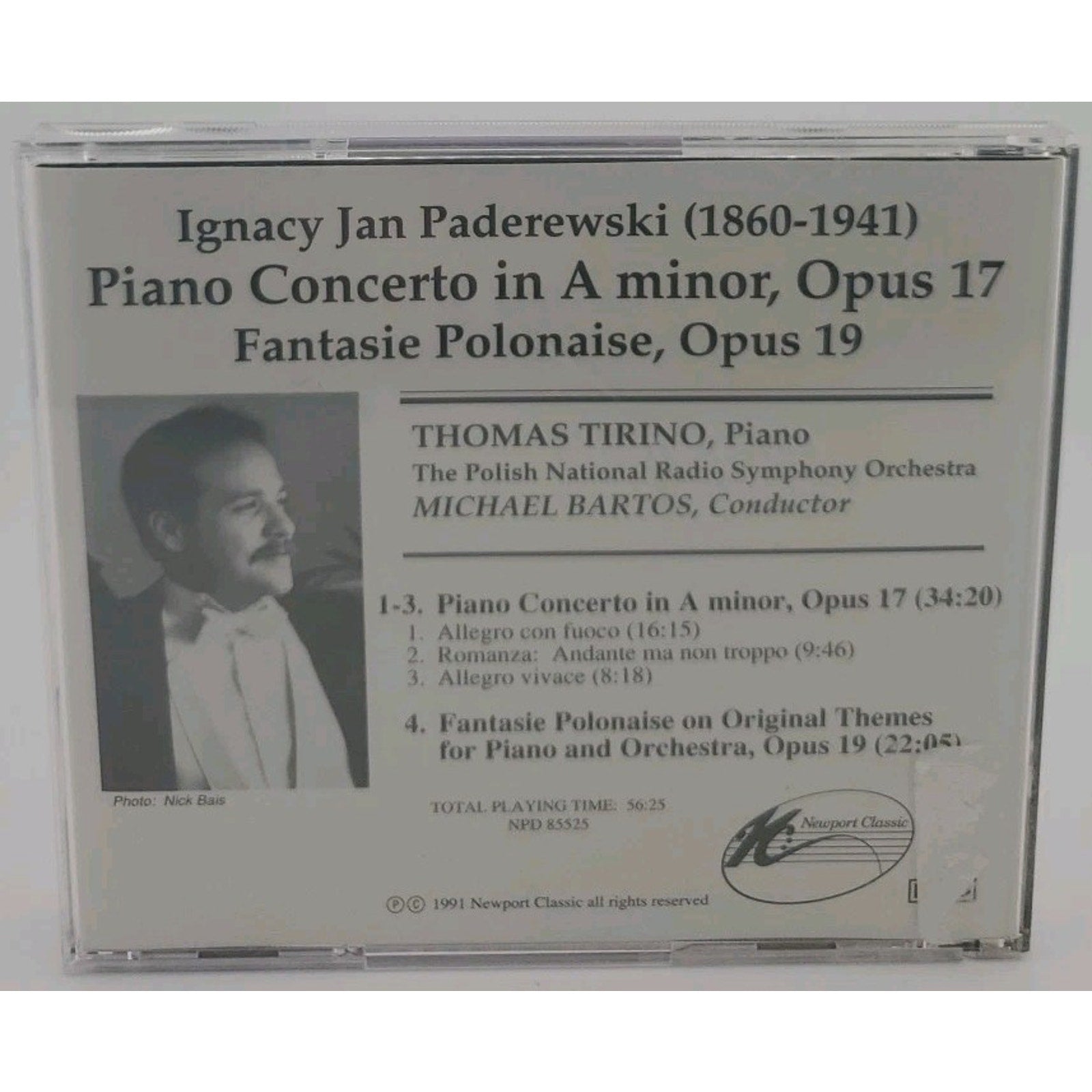 Paderewski : Piano Concerto In A Minor, Op. 17 • Fantasie Polonaise, Op. 19 (CD)