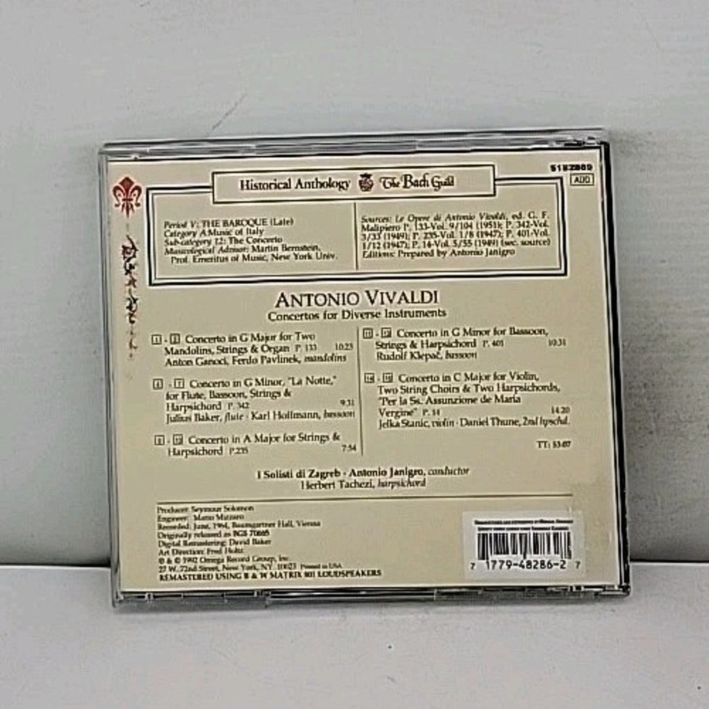 Antonio Vivaldi: Concertos for Diverse Instruments (1992) CD