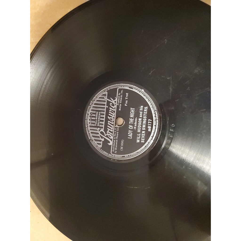 Lady Of The Night Will Hudson And His Seven Swingsters (Record)
