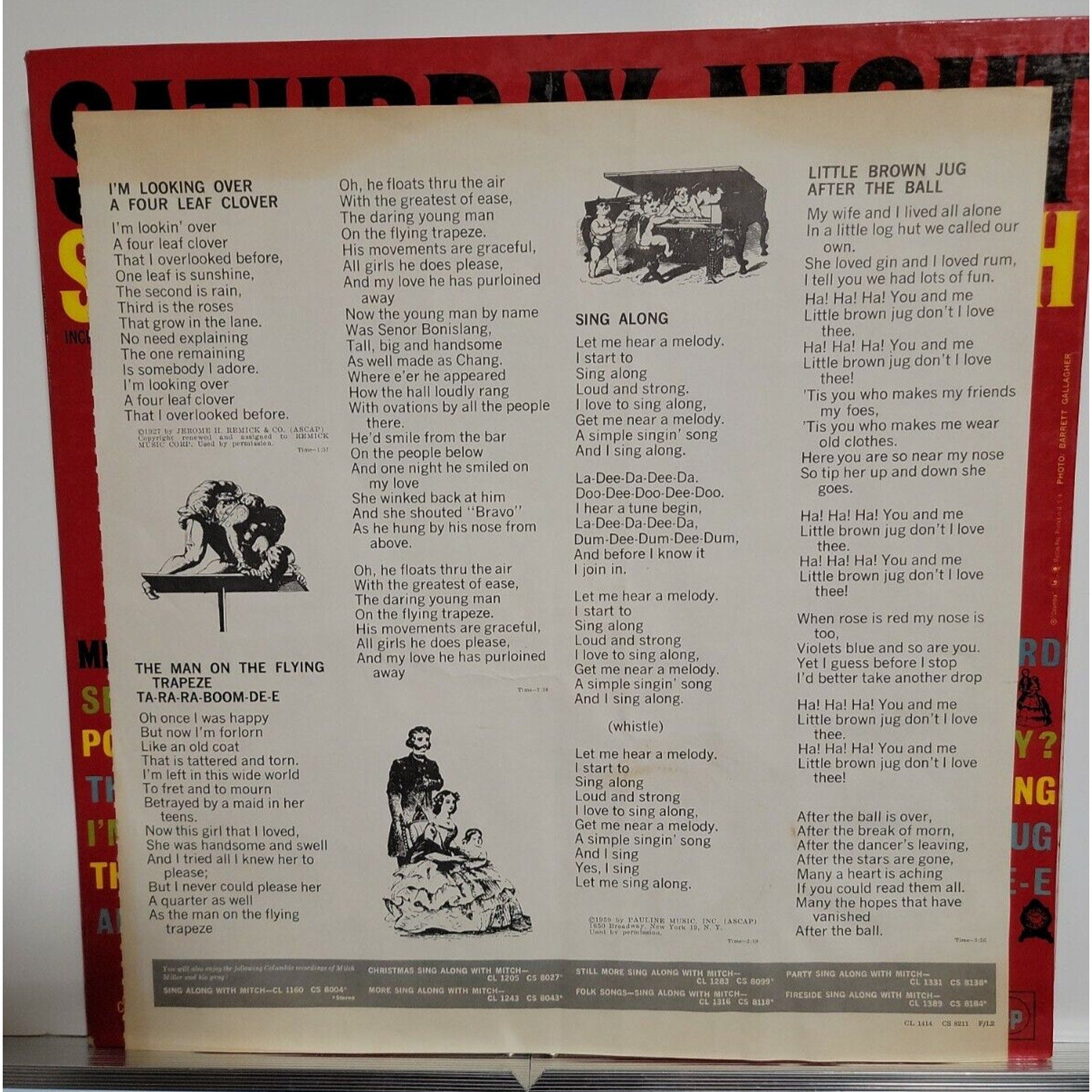 Mitch Miller & The Gang ‎– Saturday Night Sing Along With Mitch (Vinyl)
