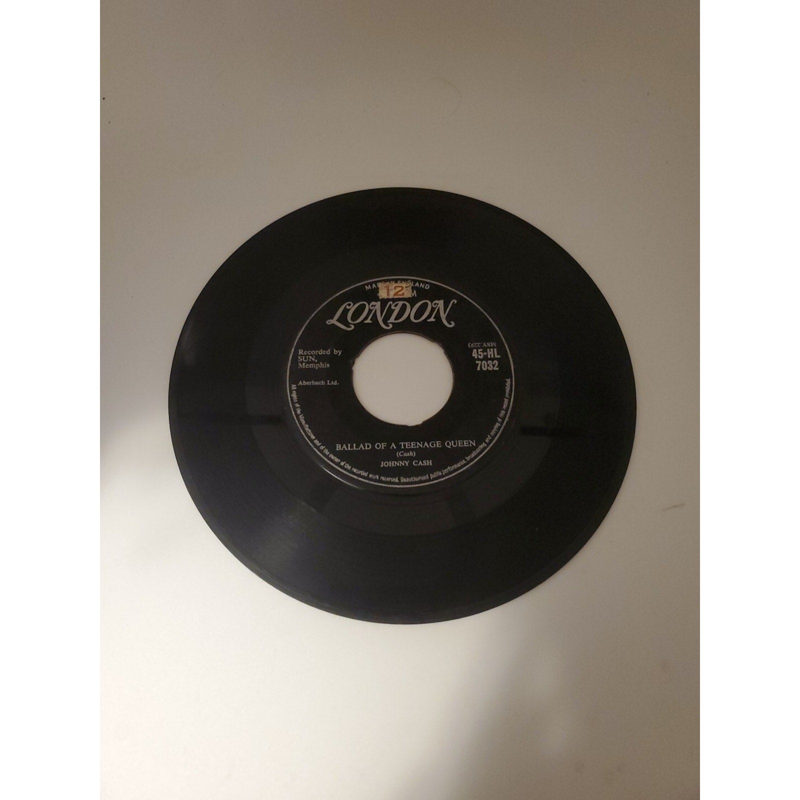 Johnny Cash Big River/ Ballad Of A Teenage Queen (Record)