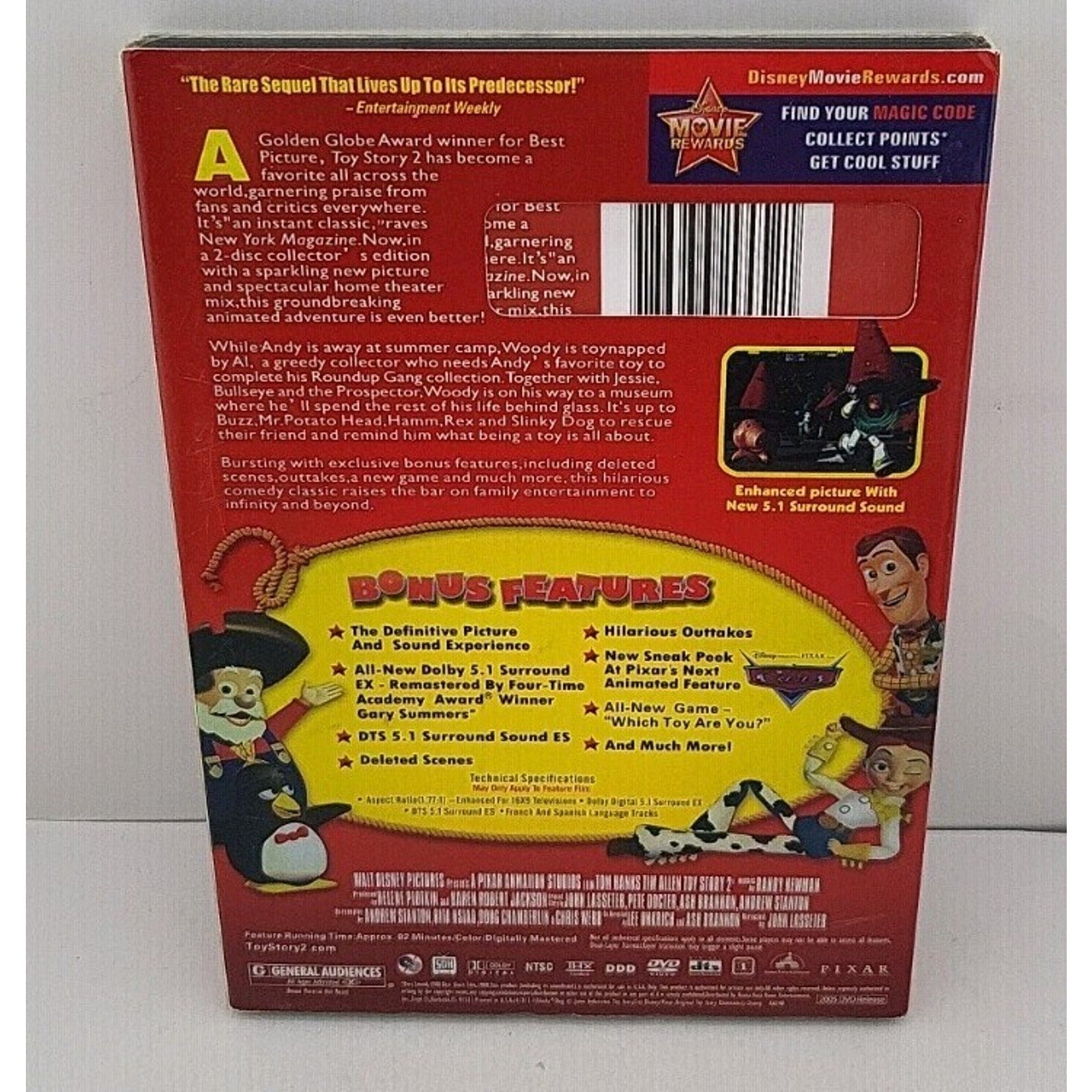 Toy Story 2 (DVD, 1999)