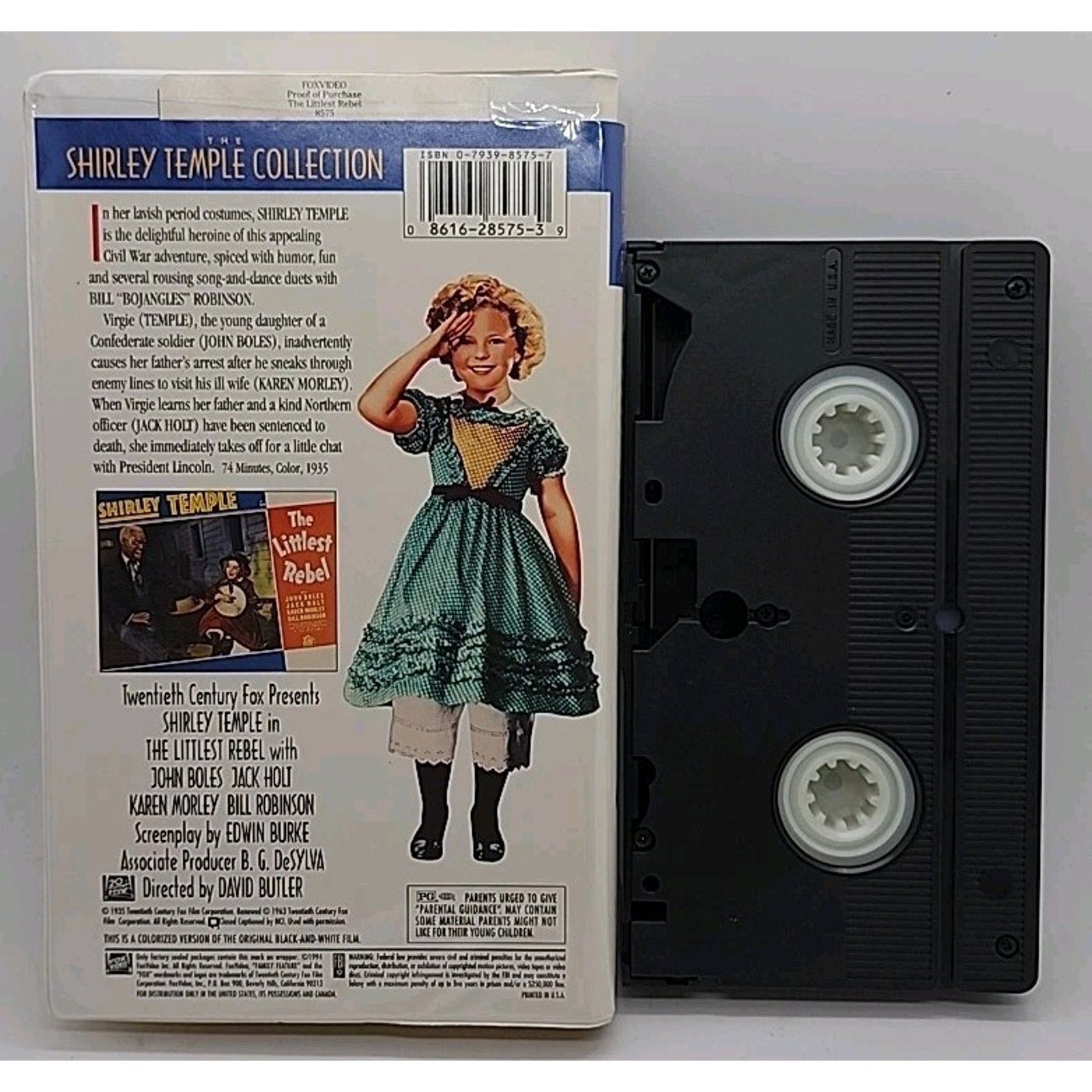The Littlest Rebel (VHS, 1994)