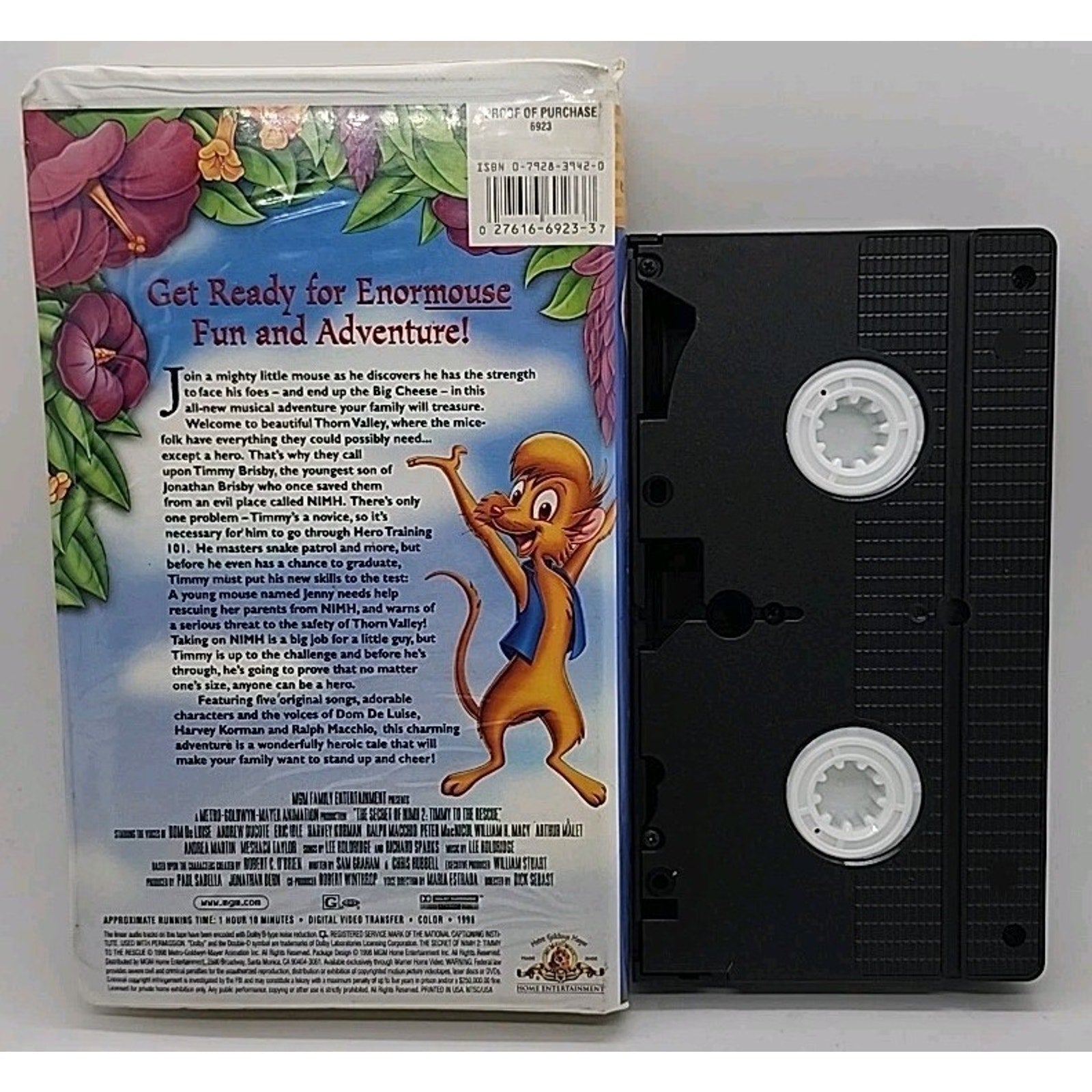 The Secret of NIMH 2: Timmy to the Rescue (VHS, 1998, Family Entertainment)
