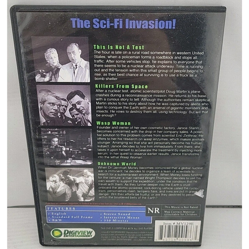 The Sci-Fi Invasion 4 Movies (This is Not a Test, Killers From Space) (DVD)