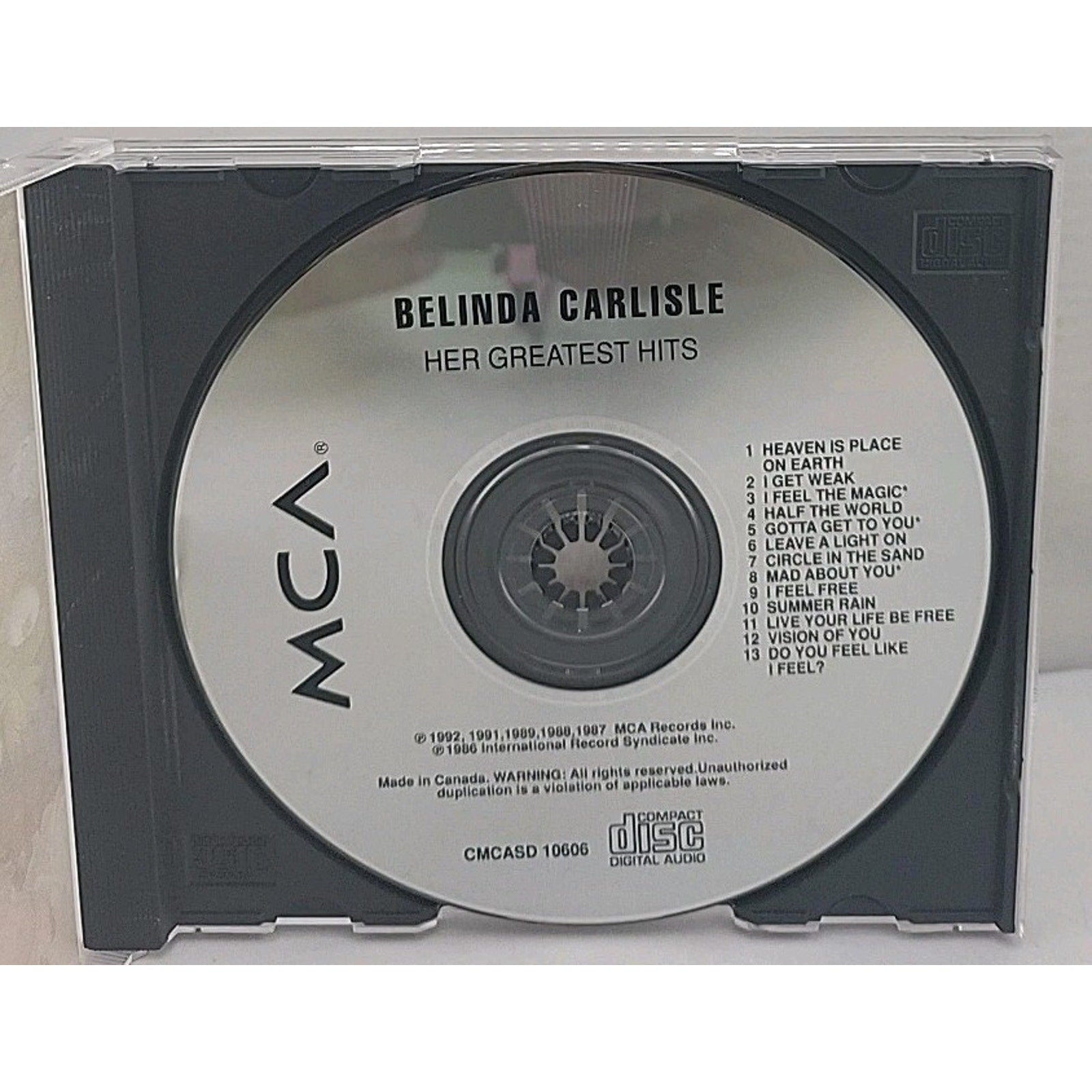 Greatest Hits by Carlisle, Belinda (CD, 1992)