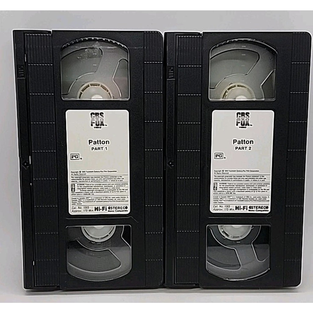 Patton (VHS, 1996, 2-Tape Set)