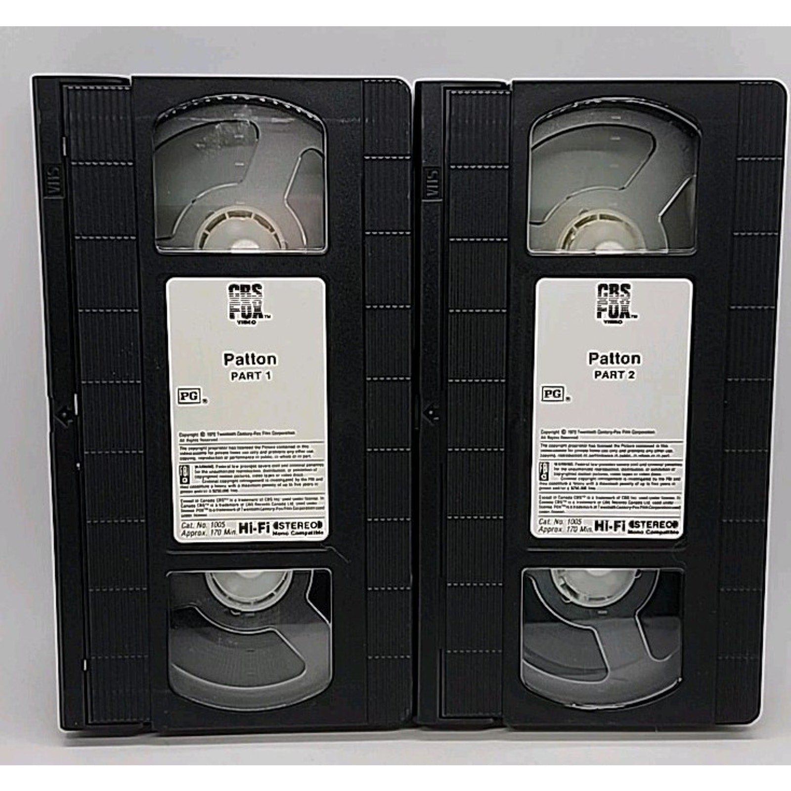 Patton (VHS, 1996, 2-Tape Set)