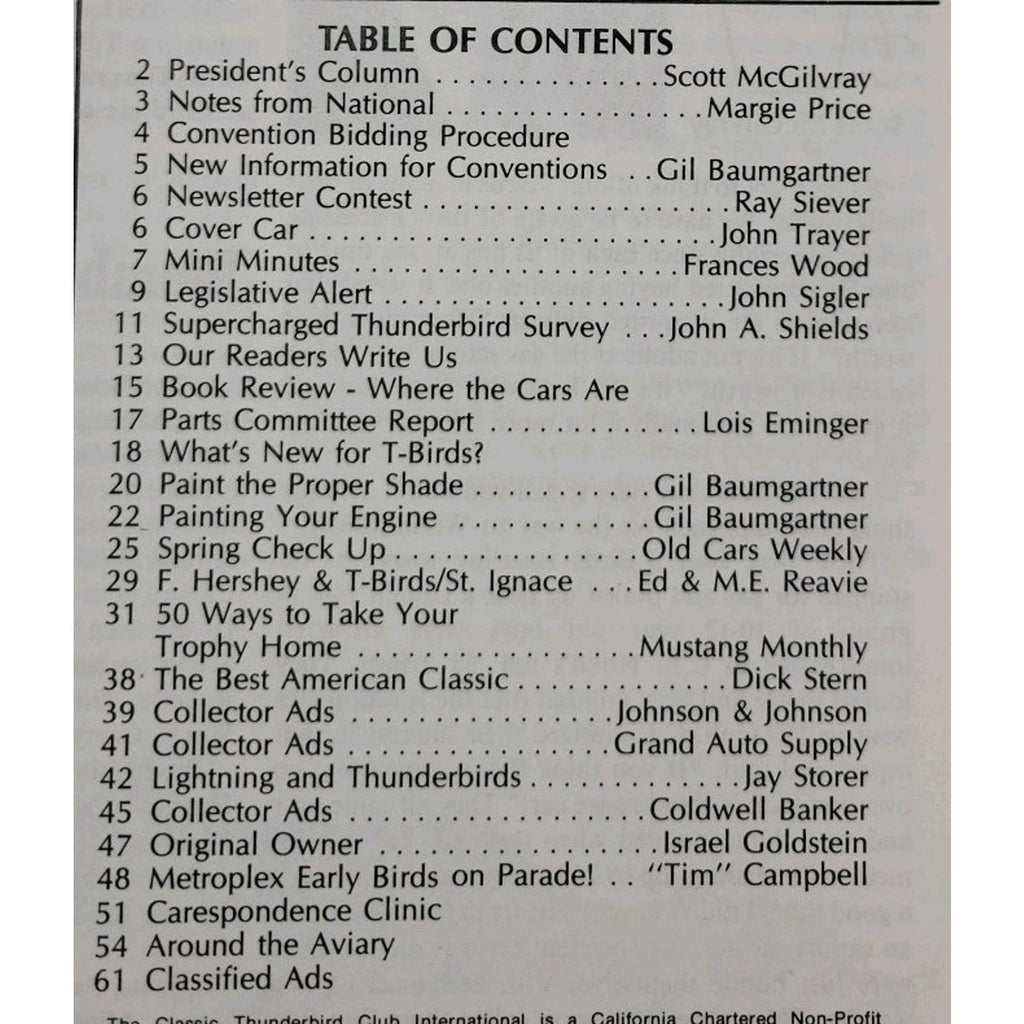 Early Bird Magazine March-April 1991