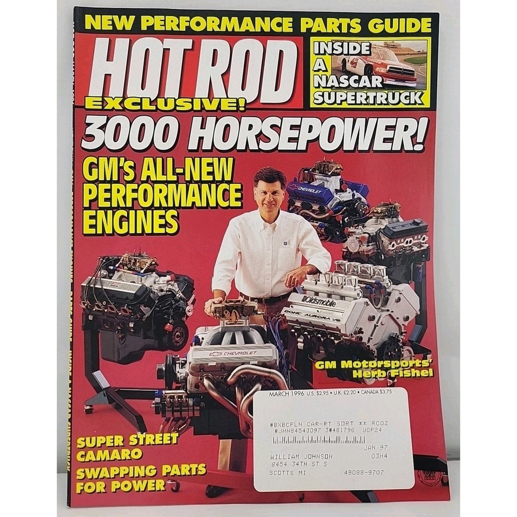 Hot Rod Magazine March 1996