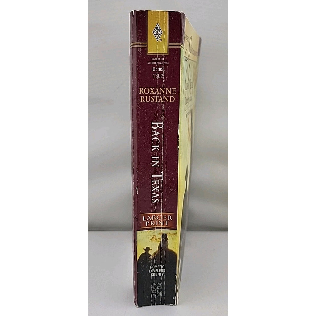Back in Texas by Roxanne Rustand (2005, Large Print)