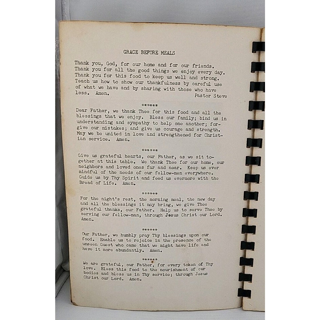 Guilded Recipes Book South Church Woman's Guild 1957