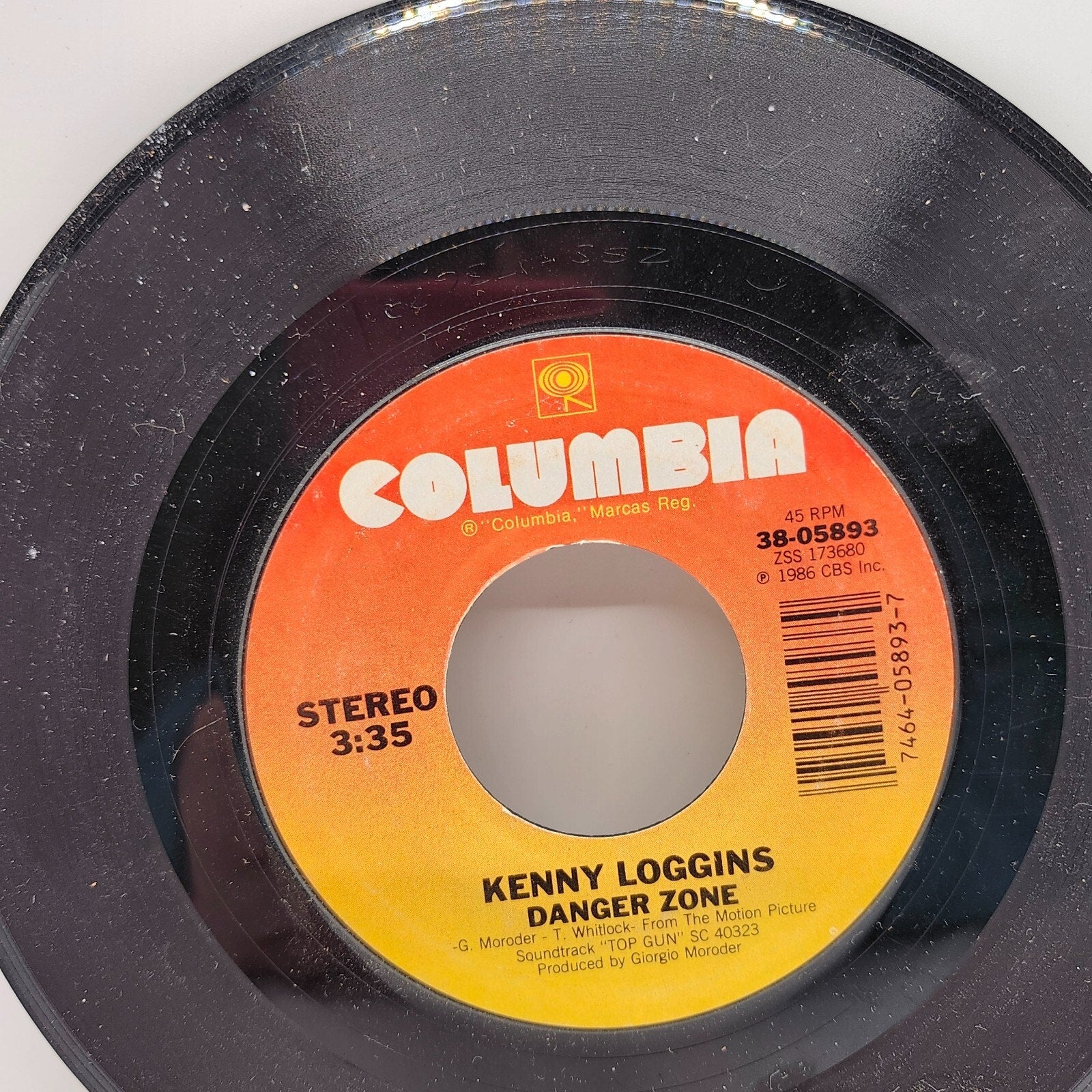 I'm Gonna Do It Right / Danger Zone by Kenny Loggins (Record) - 38/05893