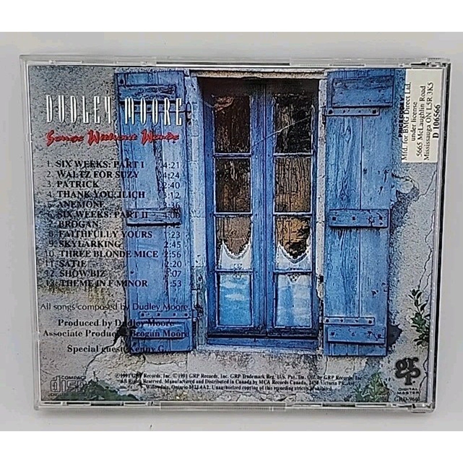 Songs Without Words by Dudley Moore (CD, Oct-1991, GRP (USA))