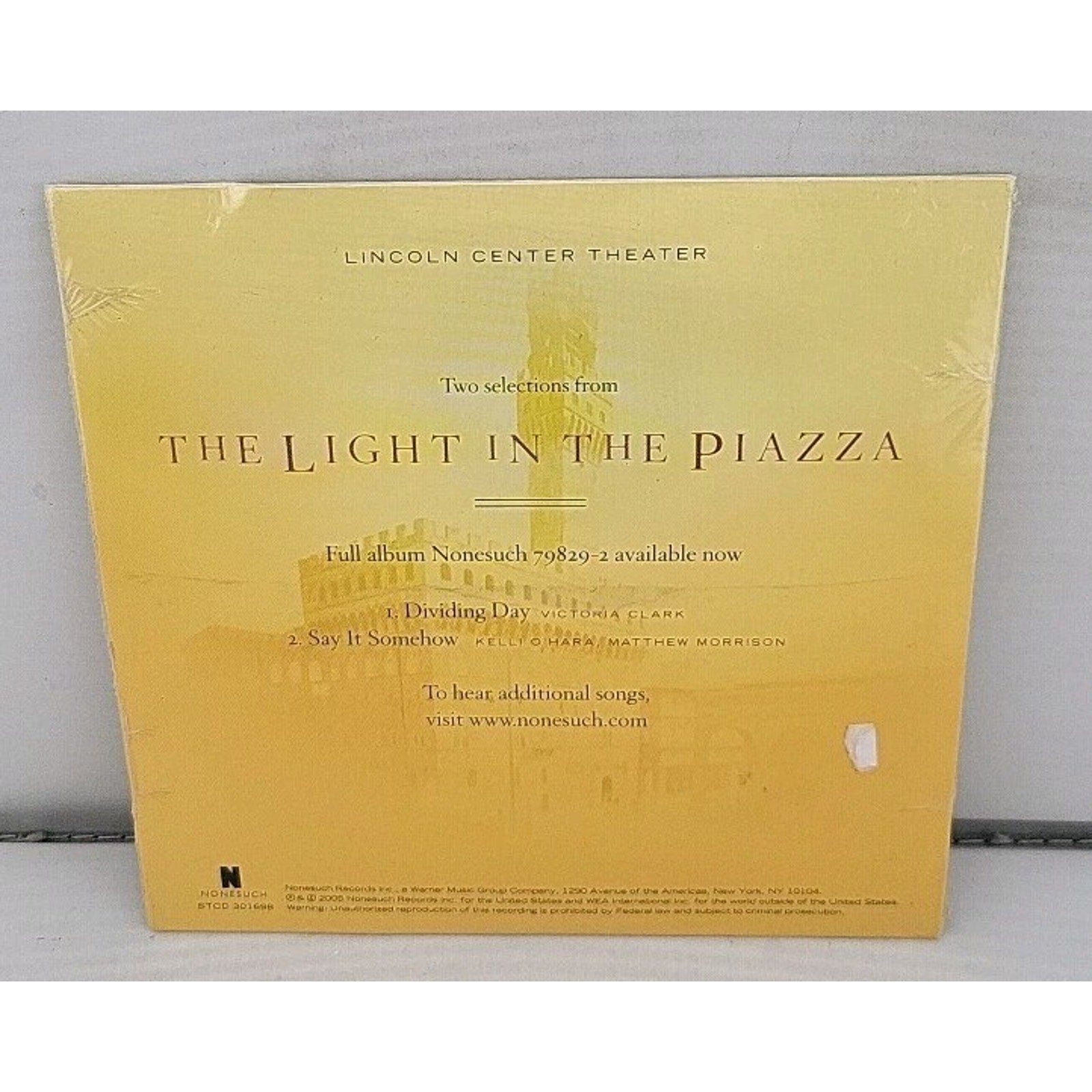 The Light in the Piazza by Original Broadway Cast (CD, 2005) *Brand New*