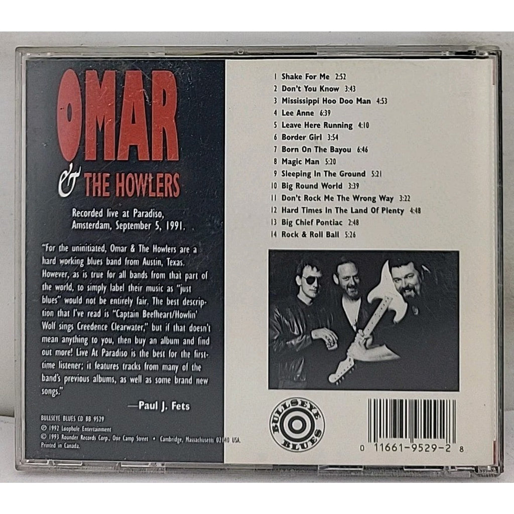 Live at Paradiso by Omar & the Howlers (CD, 1993)