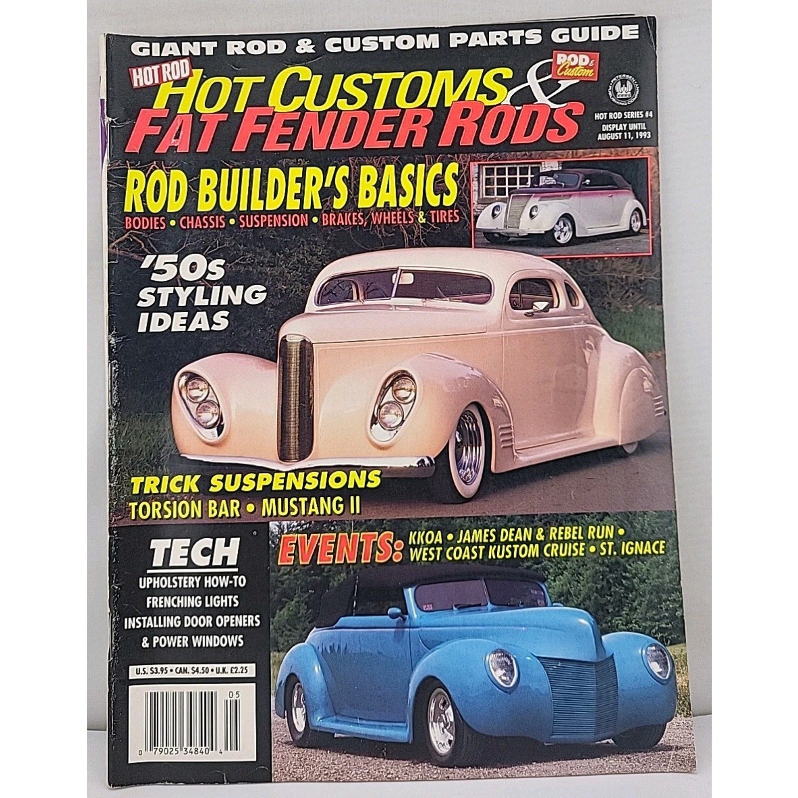 Hot Rod Hot Customs & Fat Fender Rods Magazine 1993