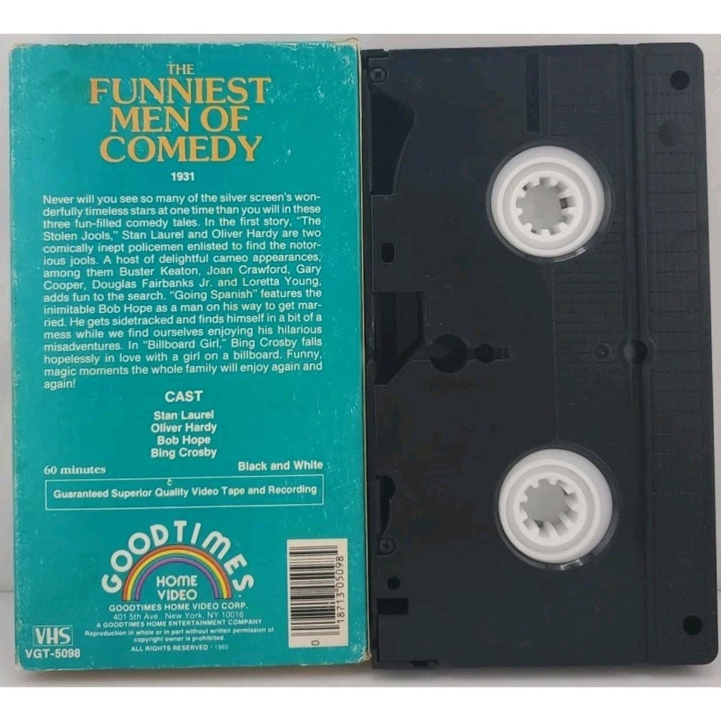Funniest Men of Comedy: Bob Hope Bing Crosby. Silver Screen. B&W (VHS)