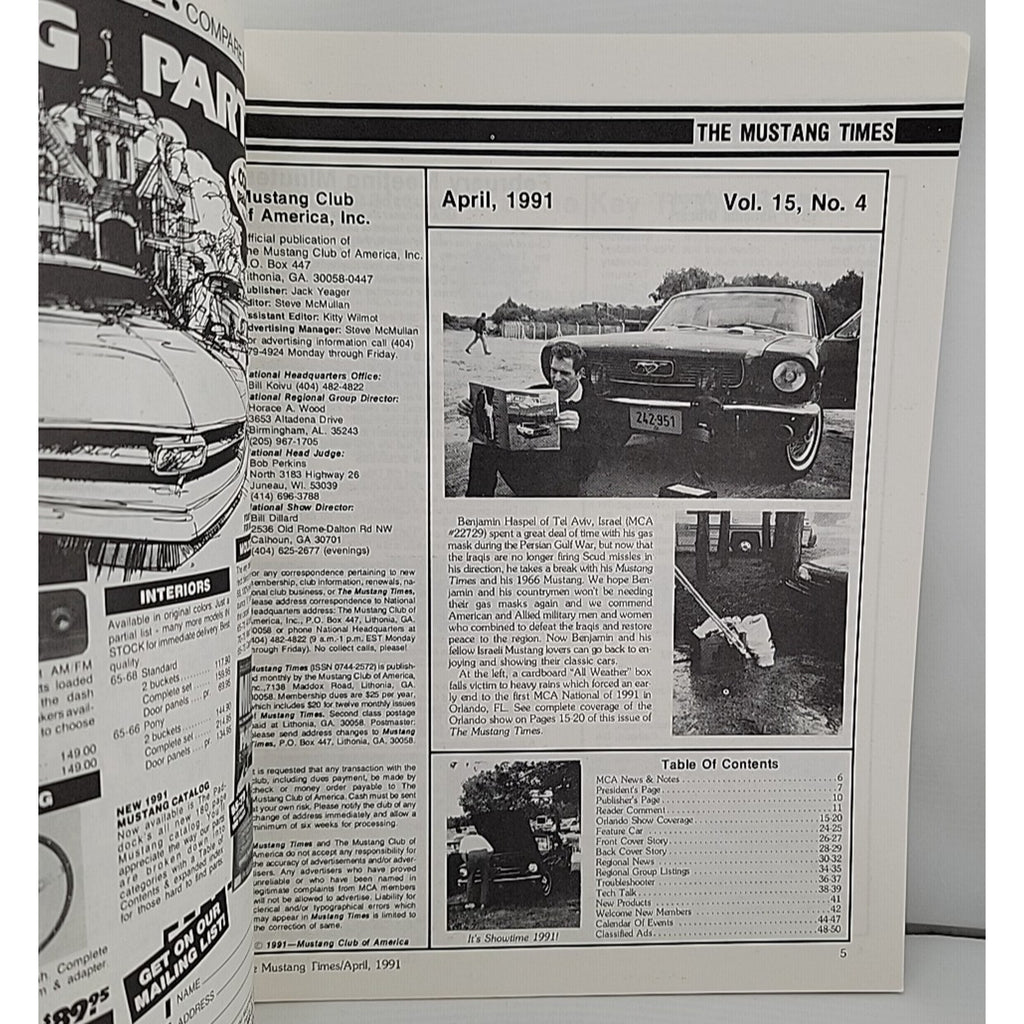 Mustang Times April 1991 Magazine