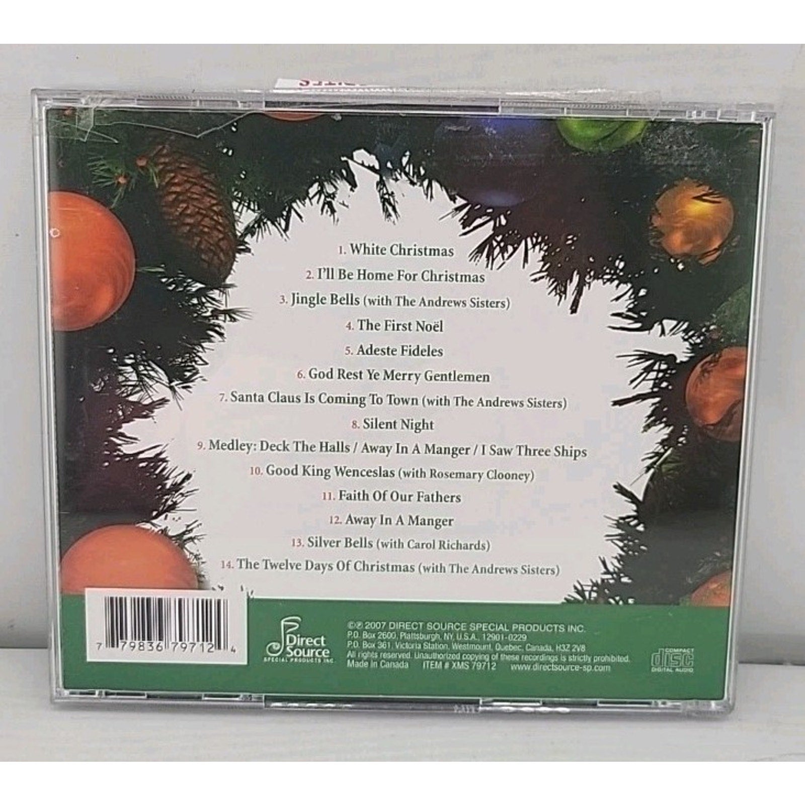 14 Holiday Favorites for a White Christmas by Bing Crosby (CD, Aug-2007, Direct