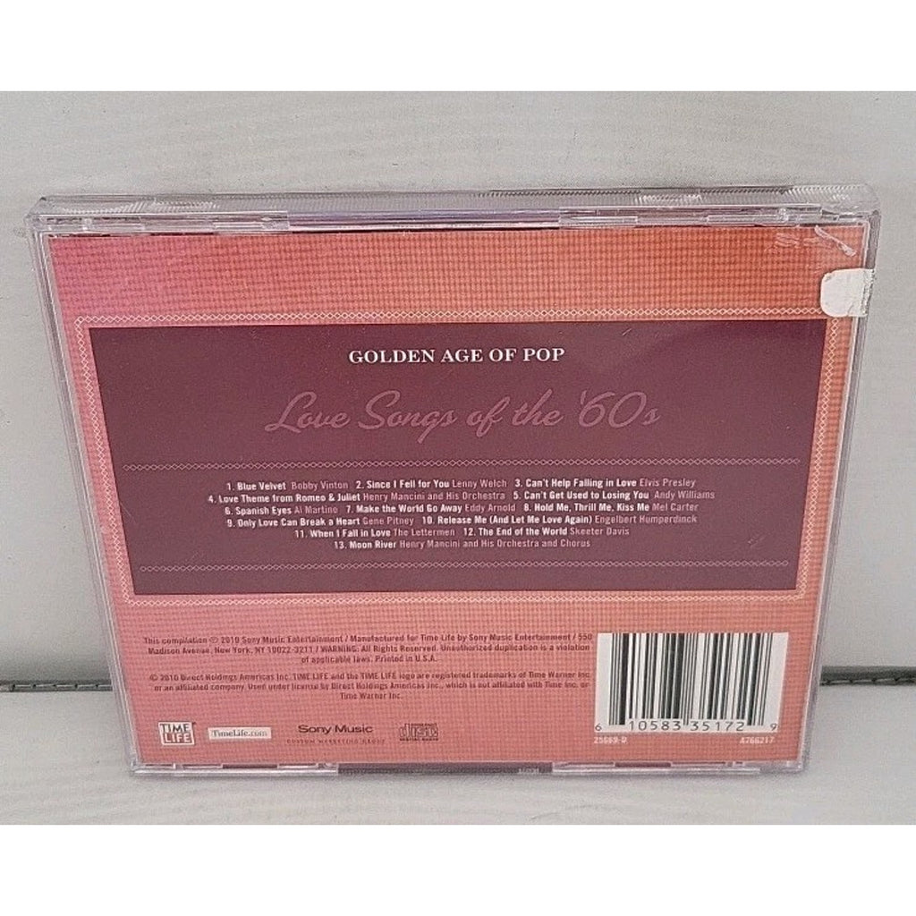 Golden Age of Pop: Love Songs of the '60s by Various Artists (CD, Time/Life...