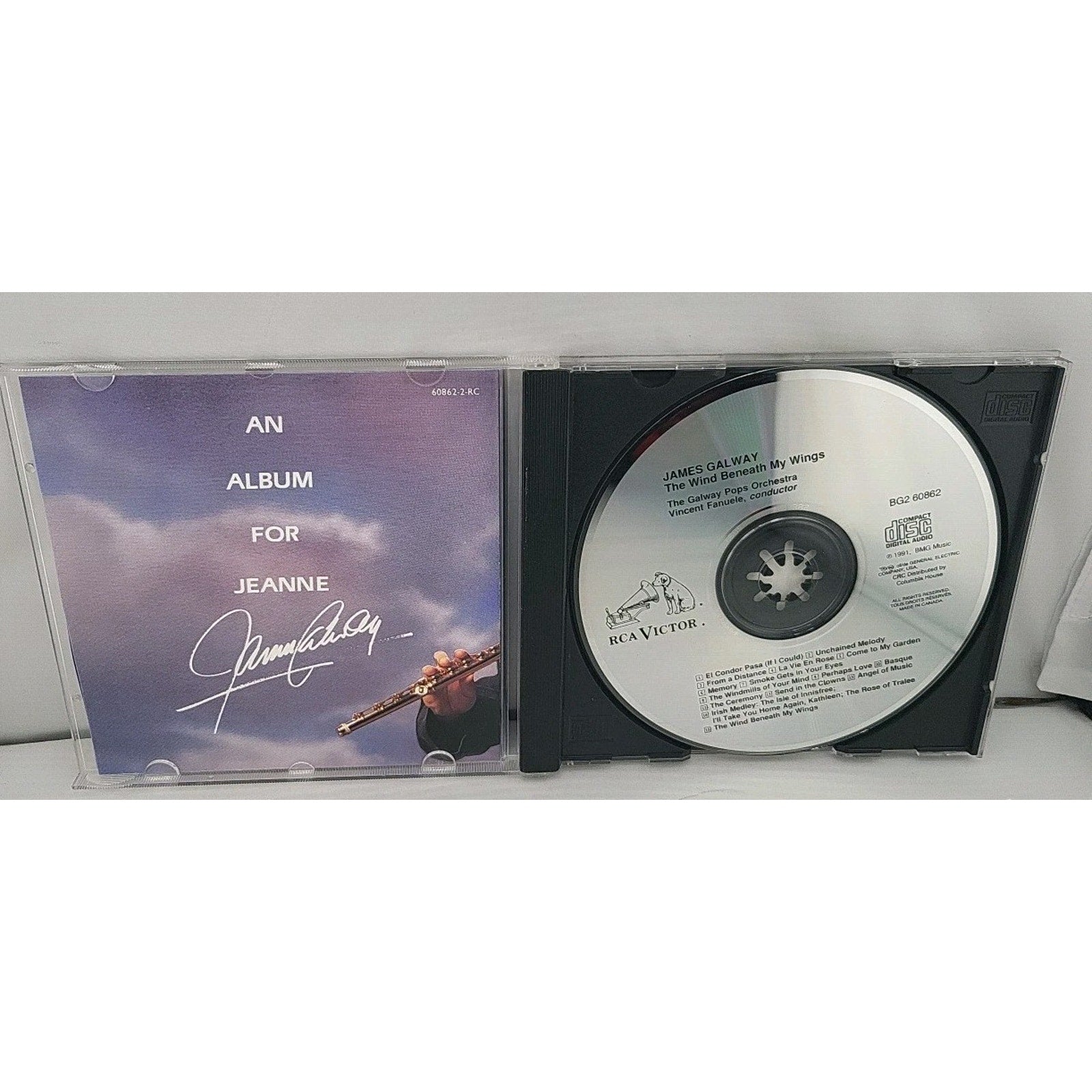 Wind Beneath My Wings by Galway, James (CD, 1991)