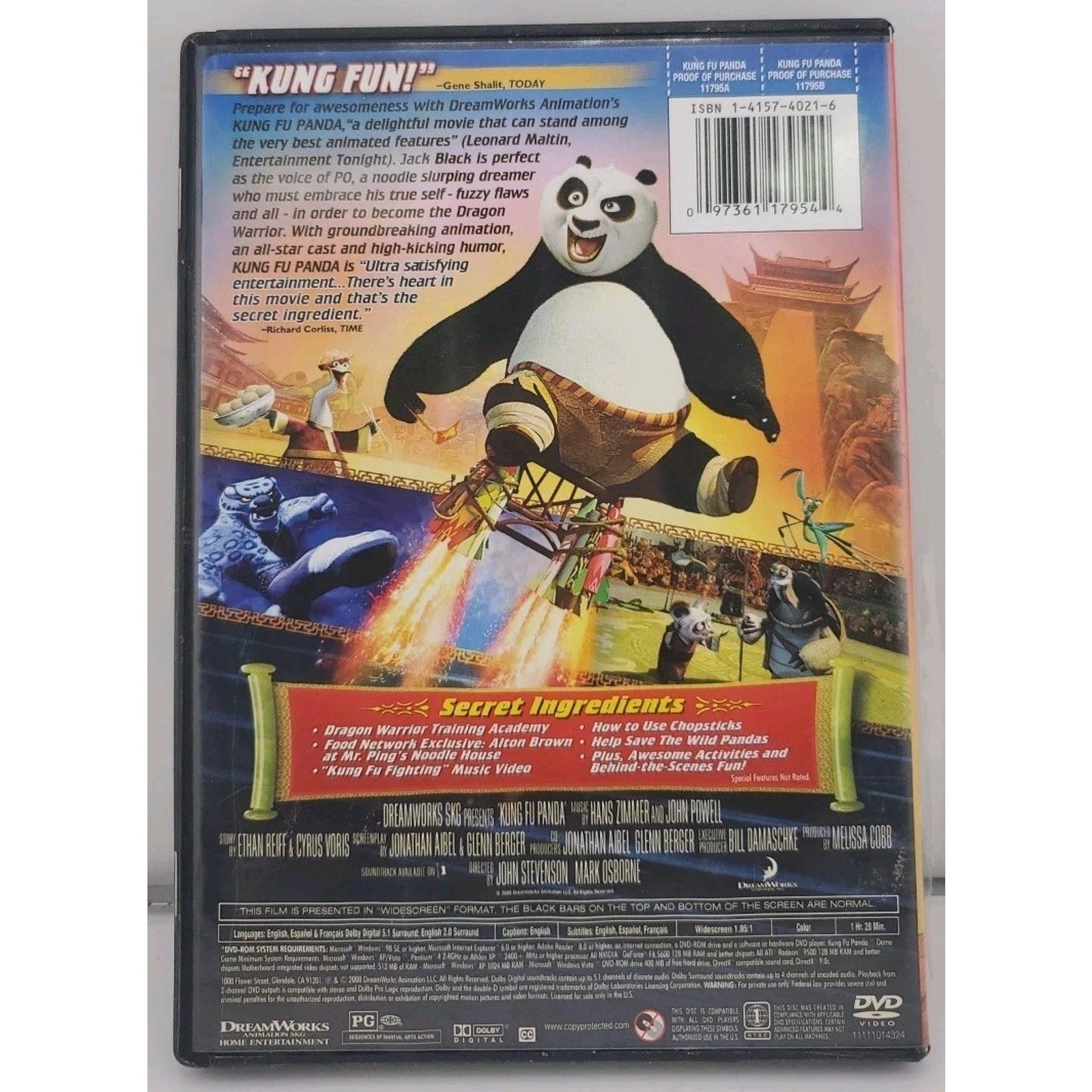 Kung Fu Panda (DVD, 2008)