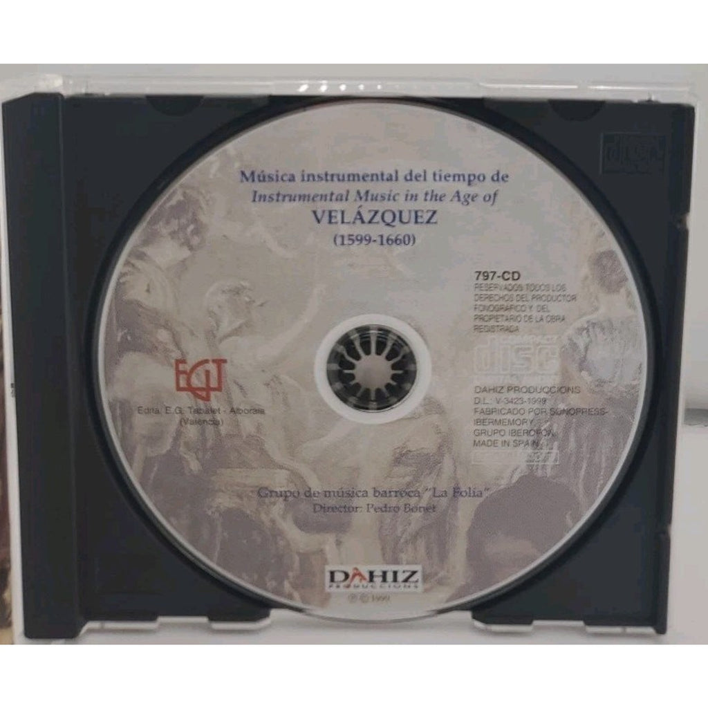 Instrumental Music in the Age of Velazquez by Pedro Bonet (CD, 2005)