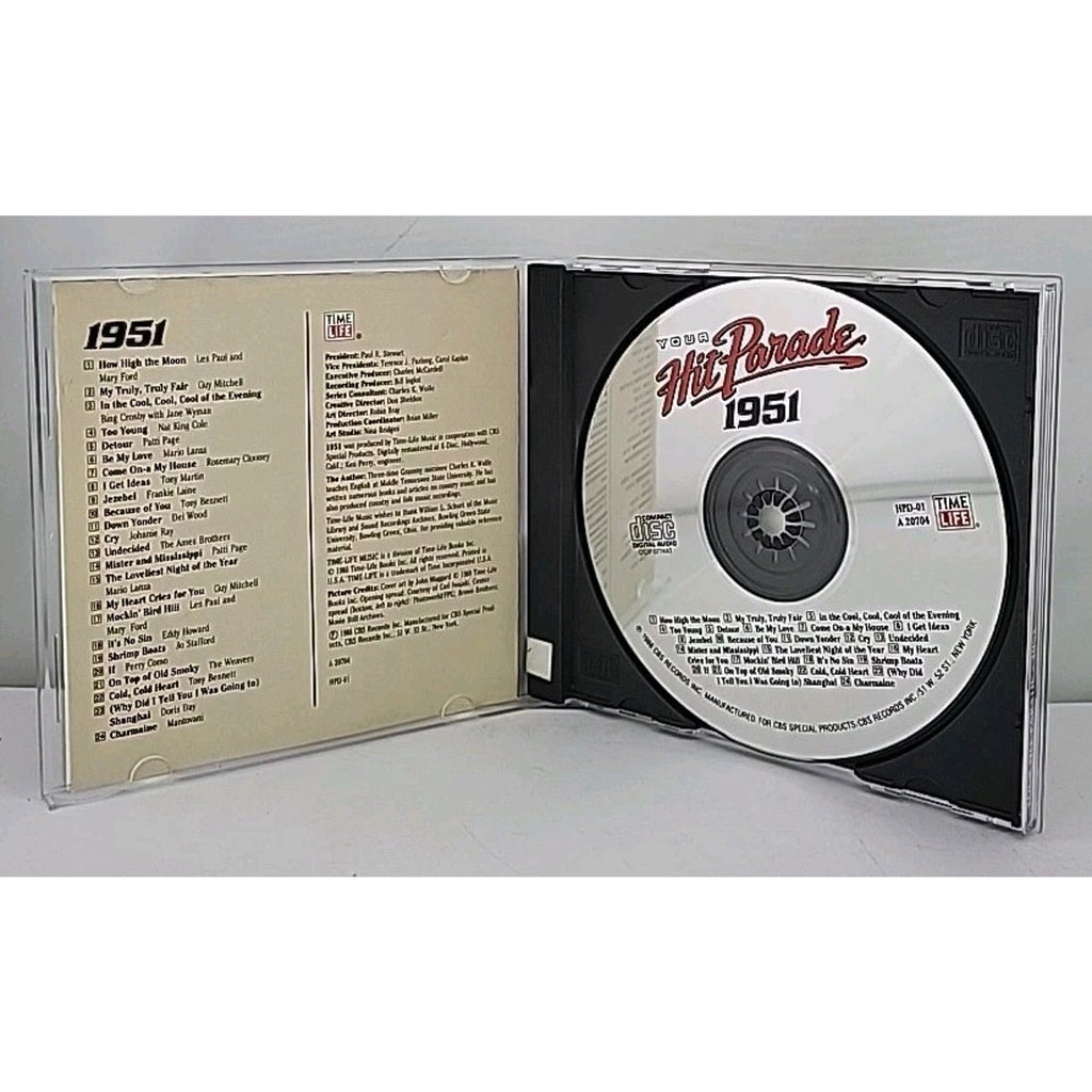 Time Life Your Hit Parade 1951 - Various Artists CD 1990
