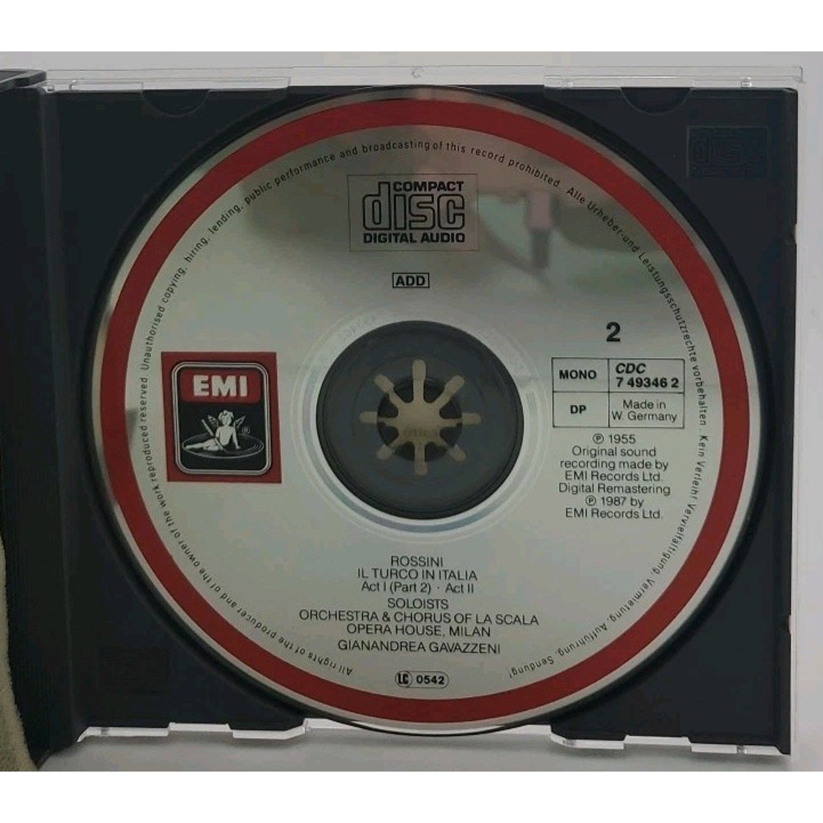 EUC Rossini: Il Turco in Italia / Maria Callas, Rossi-Lemeni, EMI 1987 (CD)