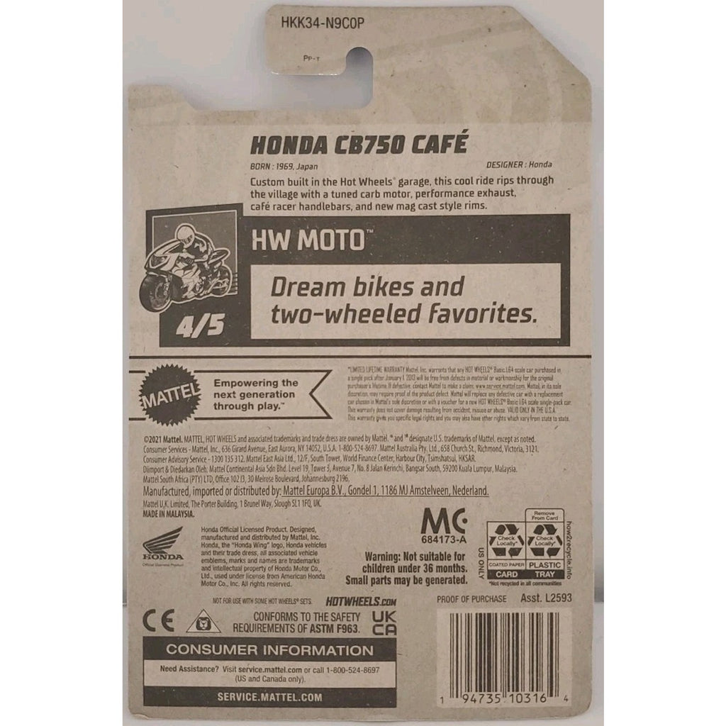 Hot Wheels Honda CB 750 Cafe HW Moto Brand New 2023