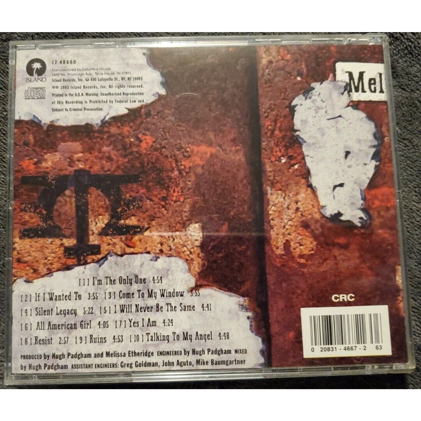 Melissa Etheridge: Yes I Am (CD)