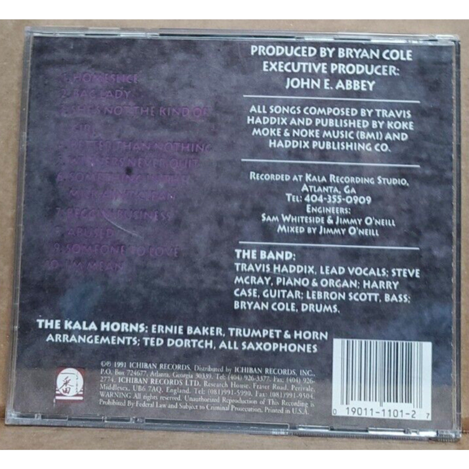 Travis Haddix - Winners Never Quit (CD, 1991, Ichiban Records)