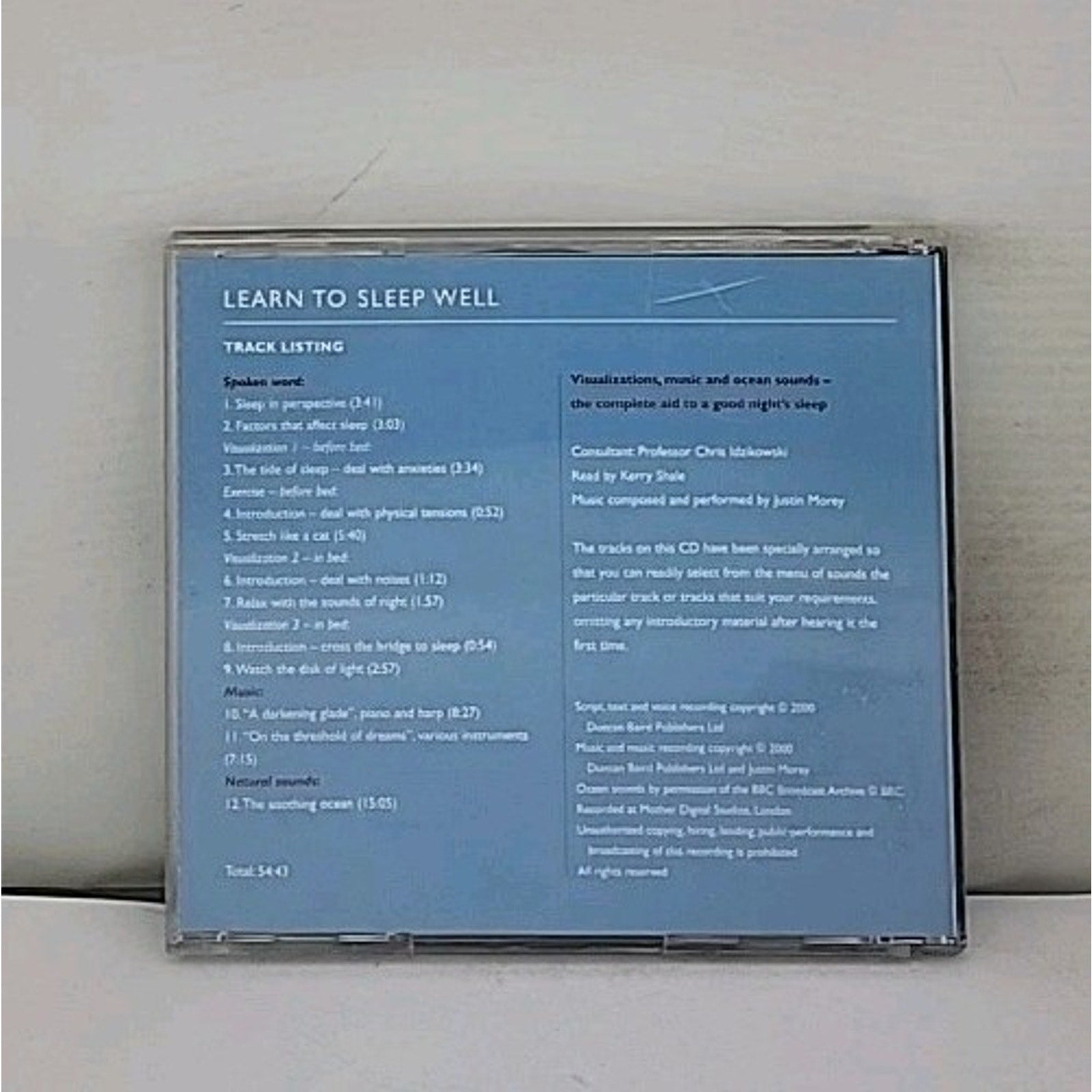 Learn To Sleep Well CD
