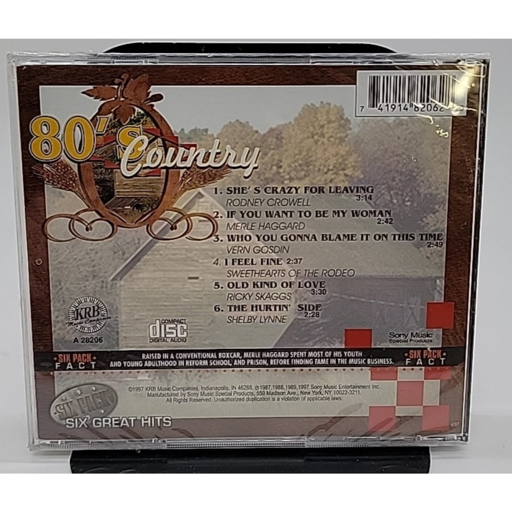 80's Country - Various Artists 1997 (CD) KRB Records *Brand New*