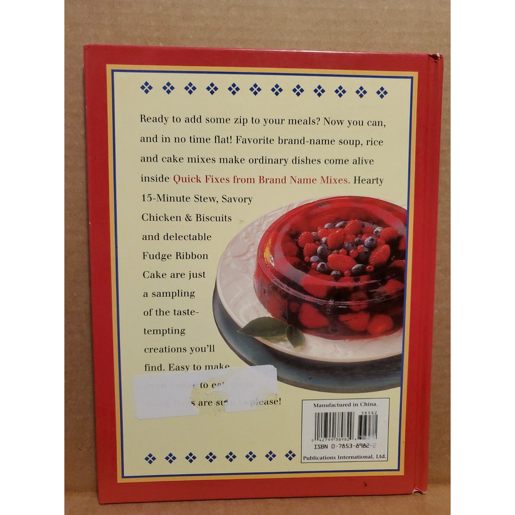 Quick Fixes from Brand Name Mixes (2003, Hardcover)