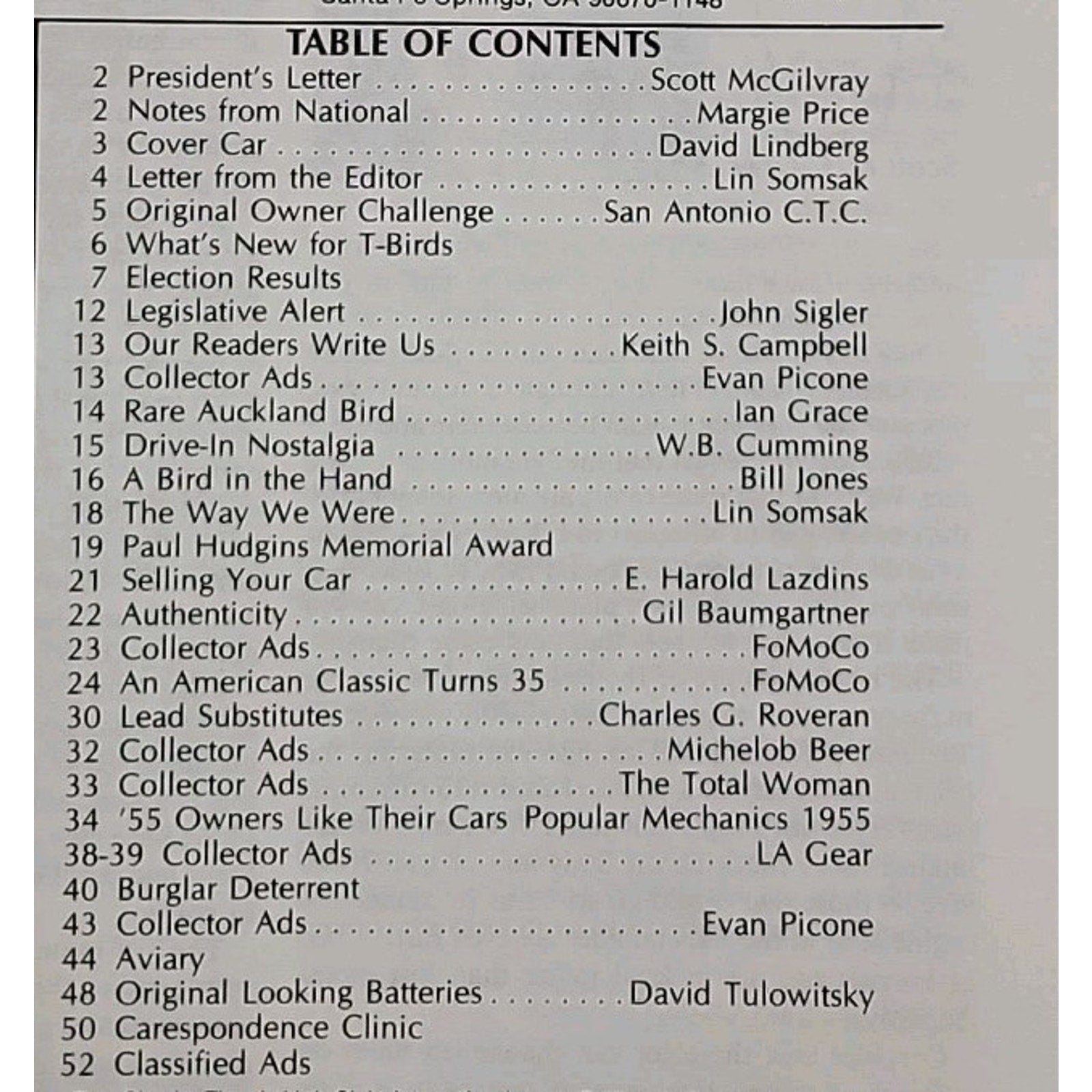 Early Bird Magazine January-February 1990