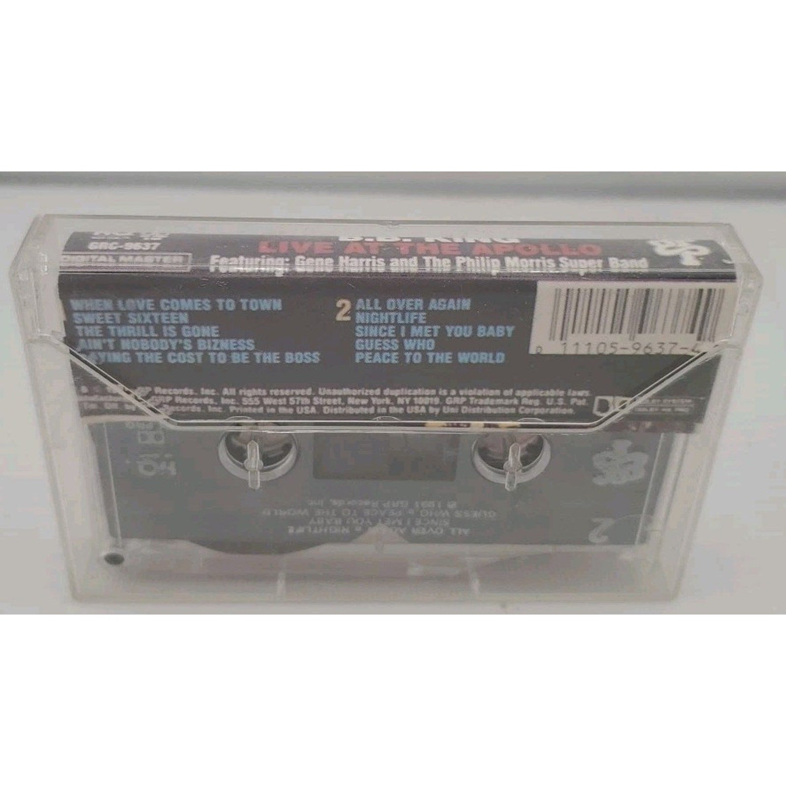 Live at the Apollo by B.B. King (Cassette, Apr-1991, GRP (USA))