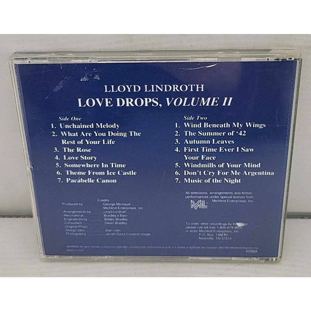 Lloyd Lindroth - Love Drops Volume II CD - America's Harp Sensation