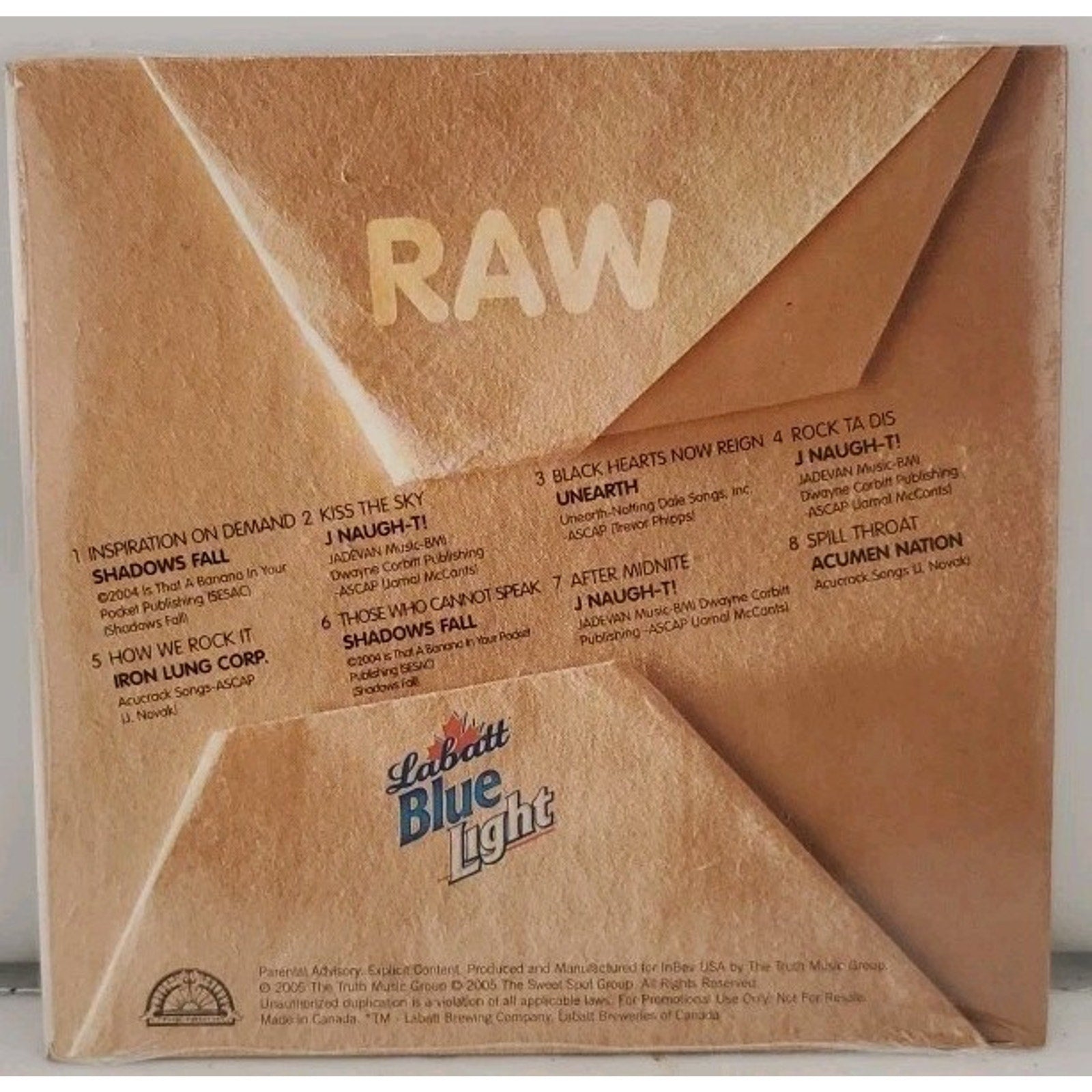 Raw - Labatt Blue Light Fresh Cuts CD *Brand New*