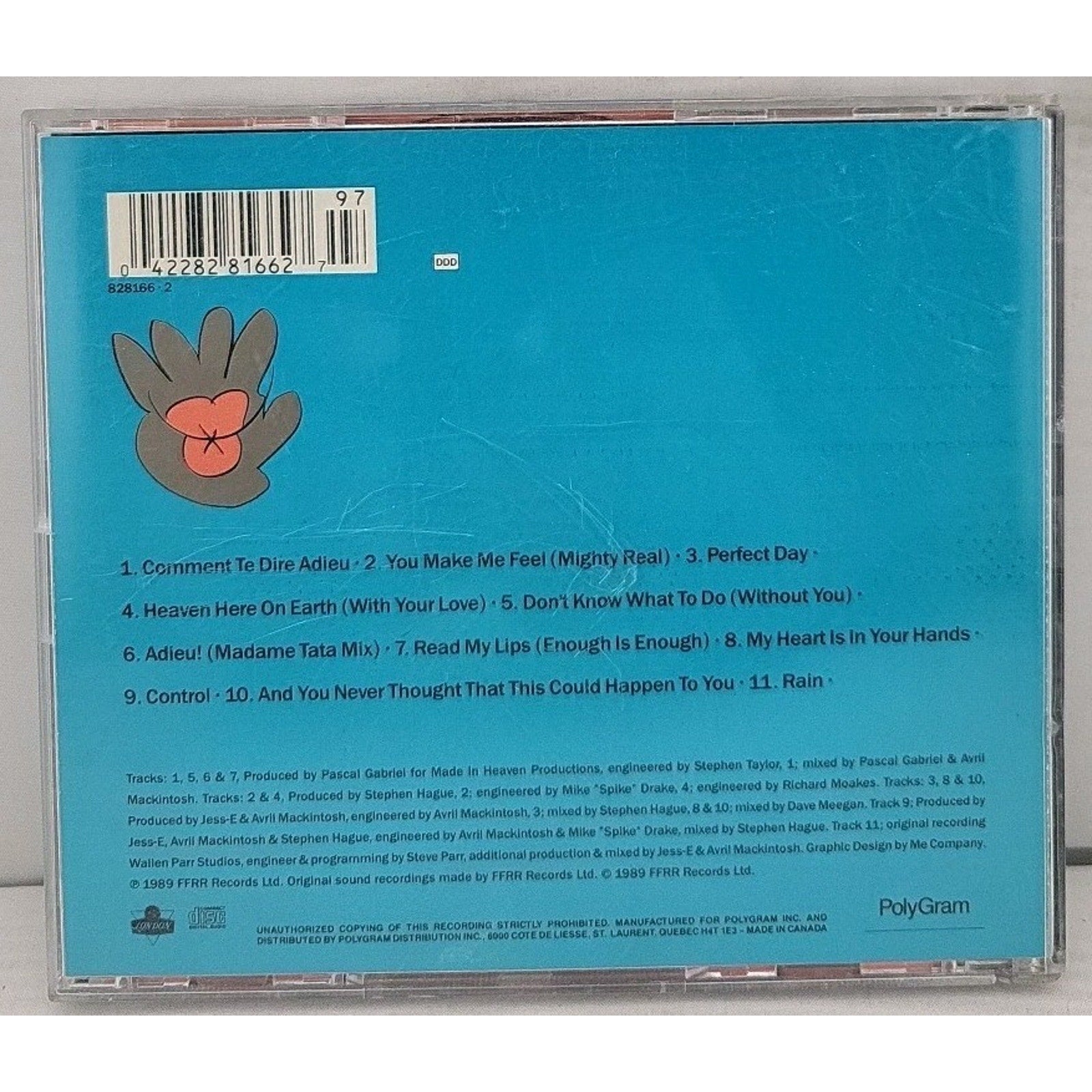 Read My Lips by Jimmy Somerville (CD, Apr-1990, London (USA))