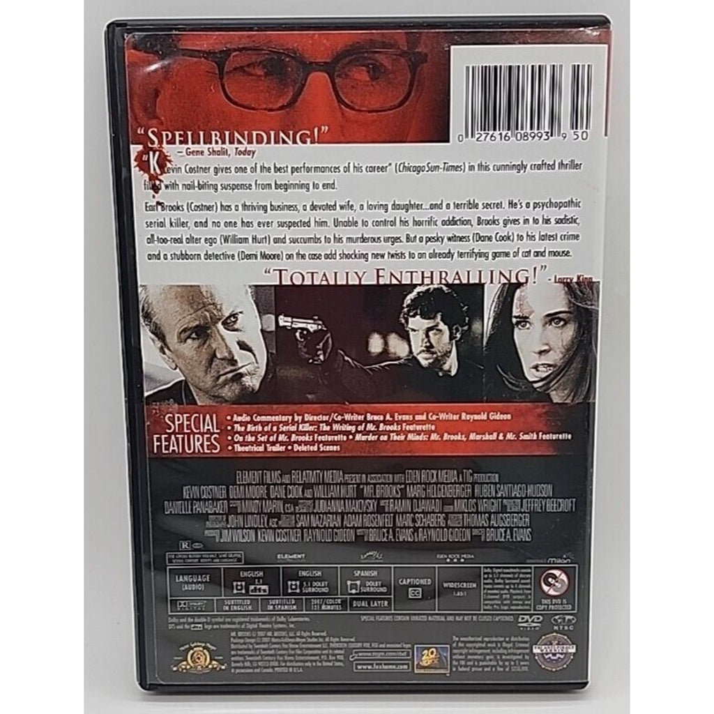 Mr. Brooks (DVD, 2007)