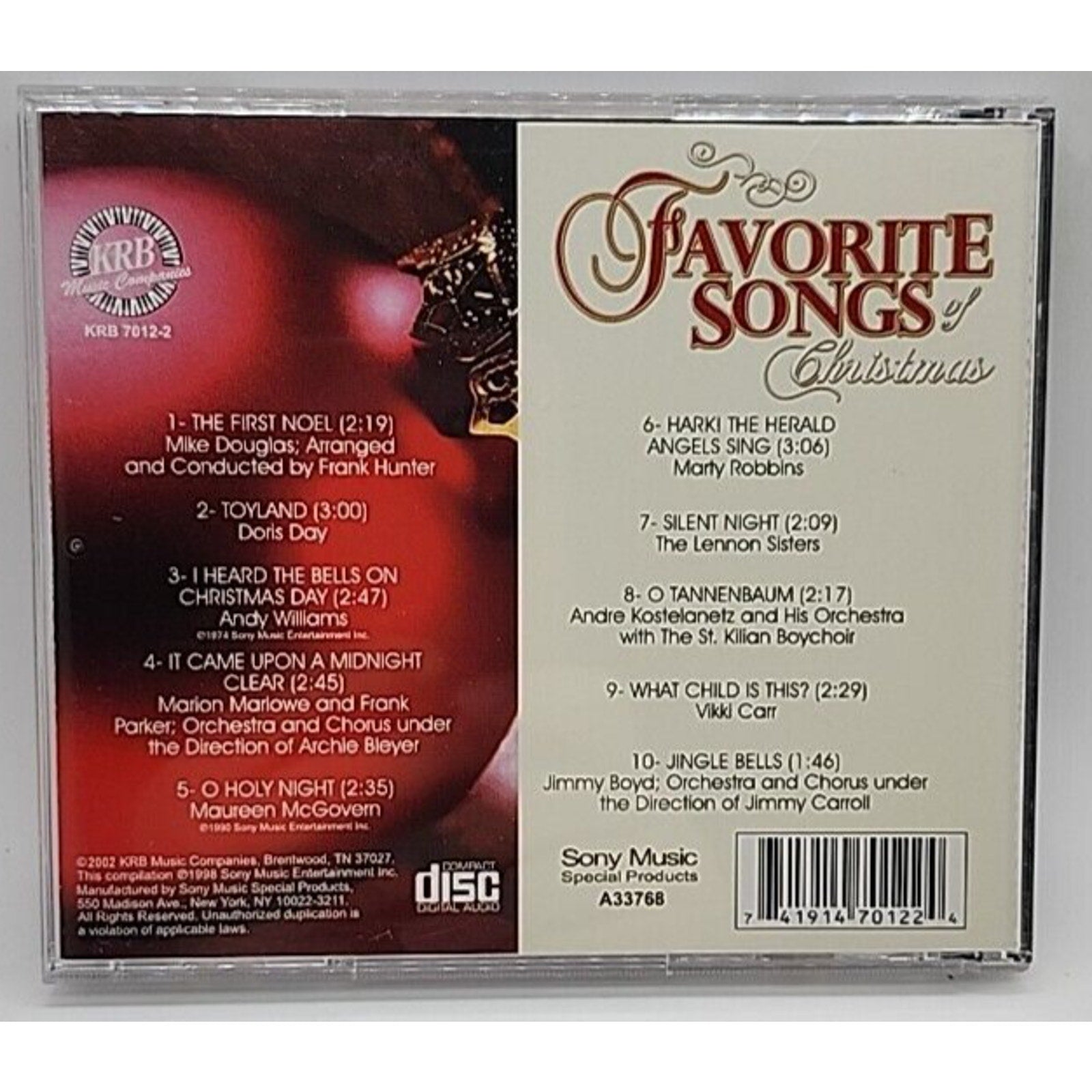 Favorite Songs Of Christmas (CD)