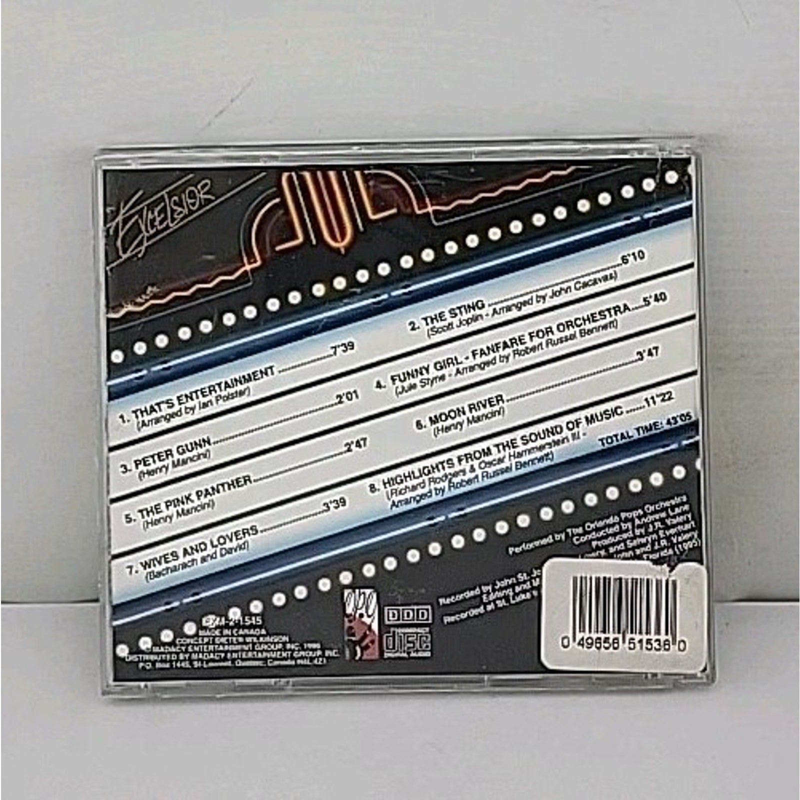Saturday Night At The Movies Peformed By Orlando Pop Orchestra CD